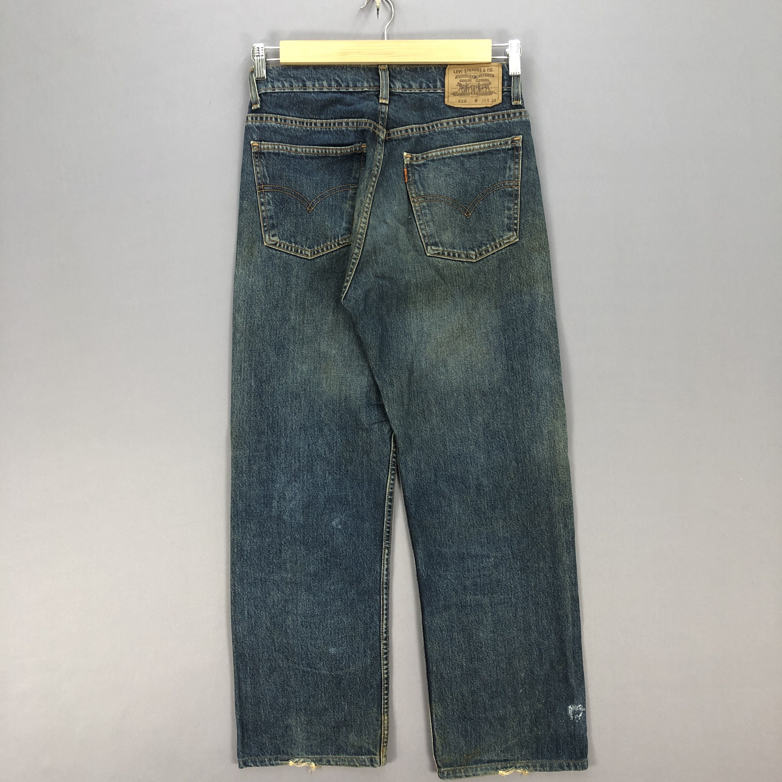 Levi's Vintage Levis 612 Orange Tab Jeans Levi's Distressed Denim Size US 34 / EU 50 - 2 Thumbnail