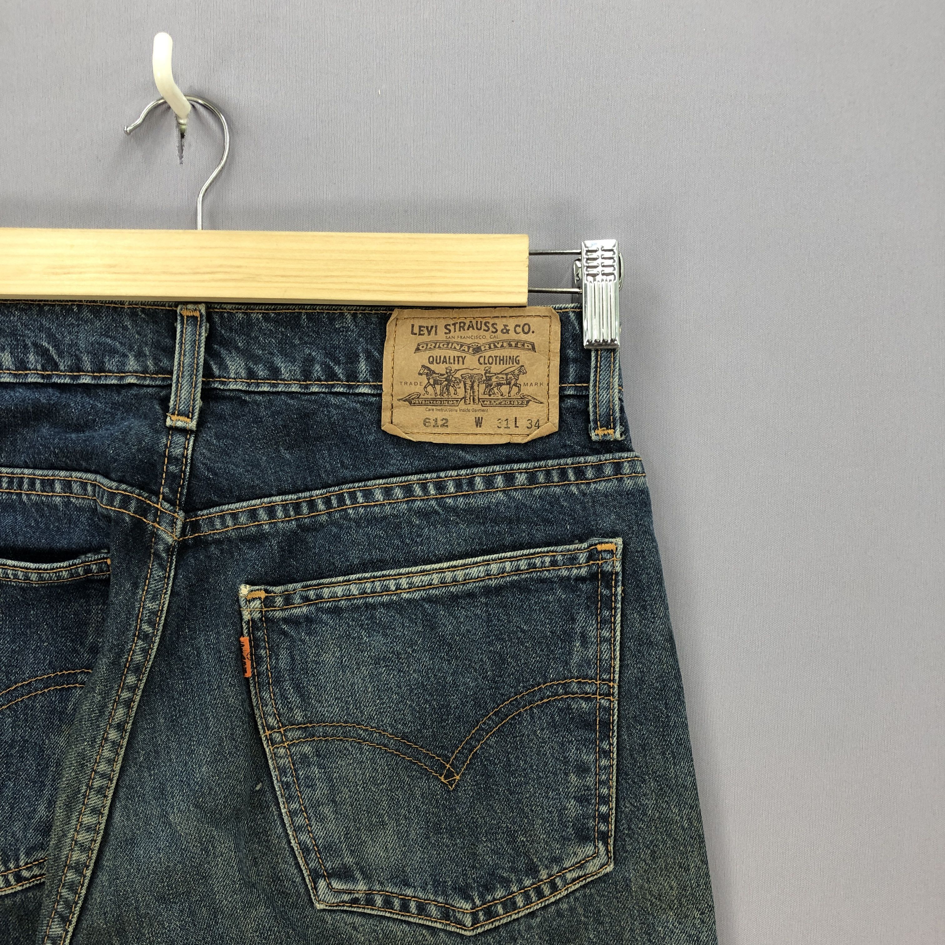 Levi's Vintage Levis 612 Orange Tab Jeans Levi's Distressed Denim Size US 34 / EU 50 - 5 Thumbnail