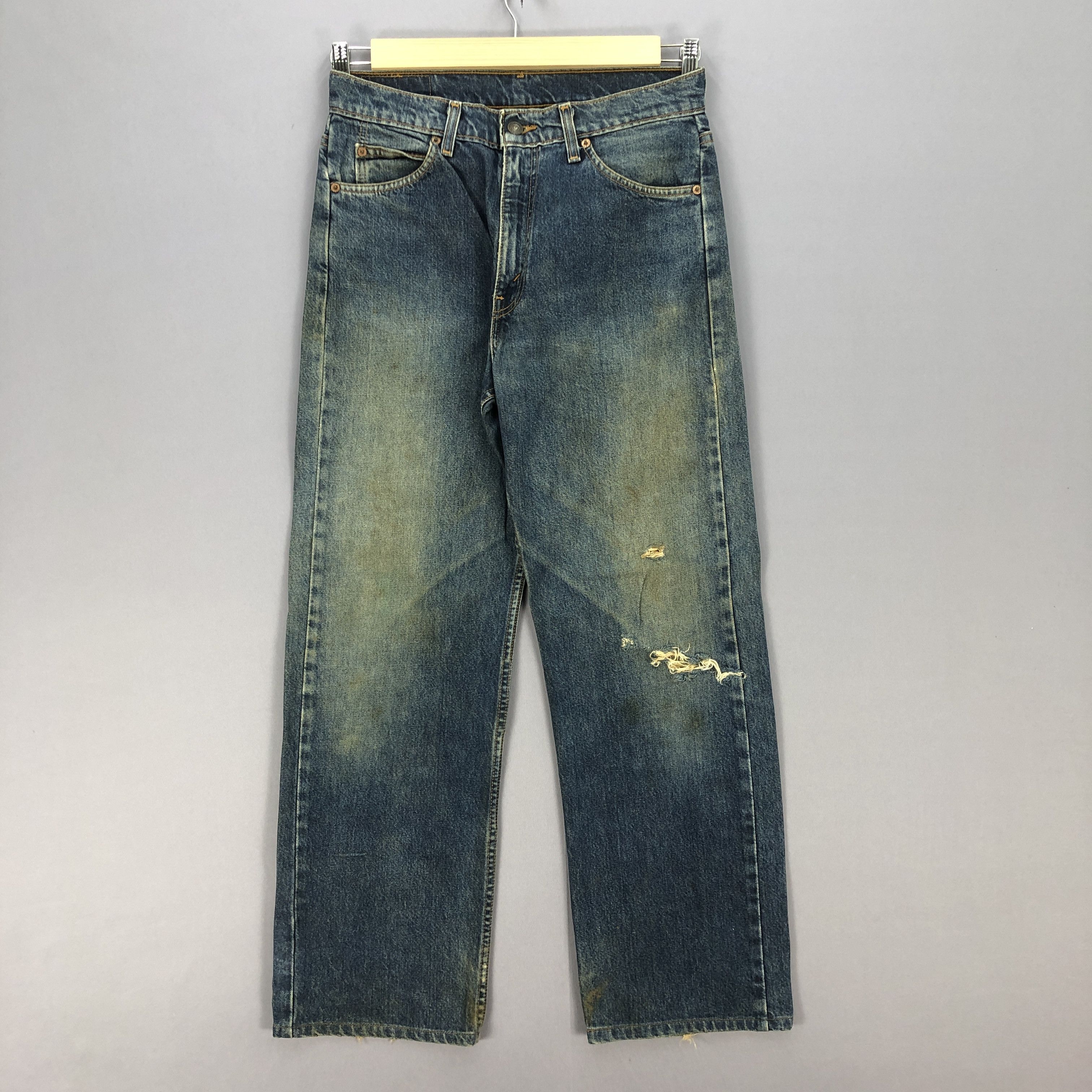 Vintage Levis 612 Orange Tab Jeans Levi's Distressed Denim