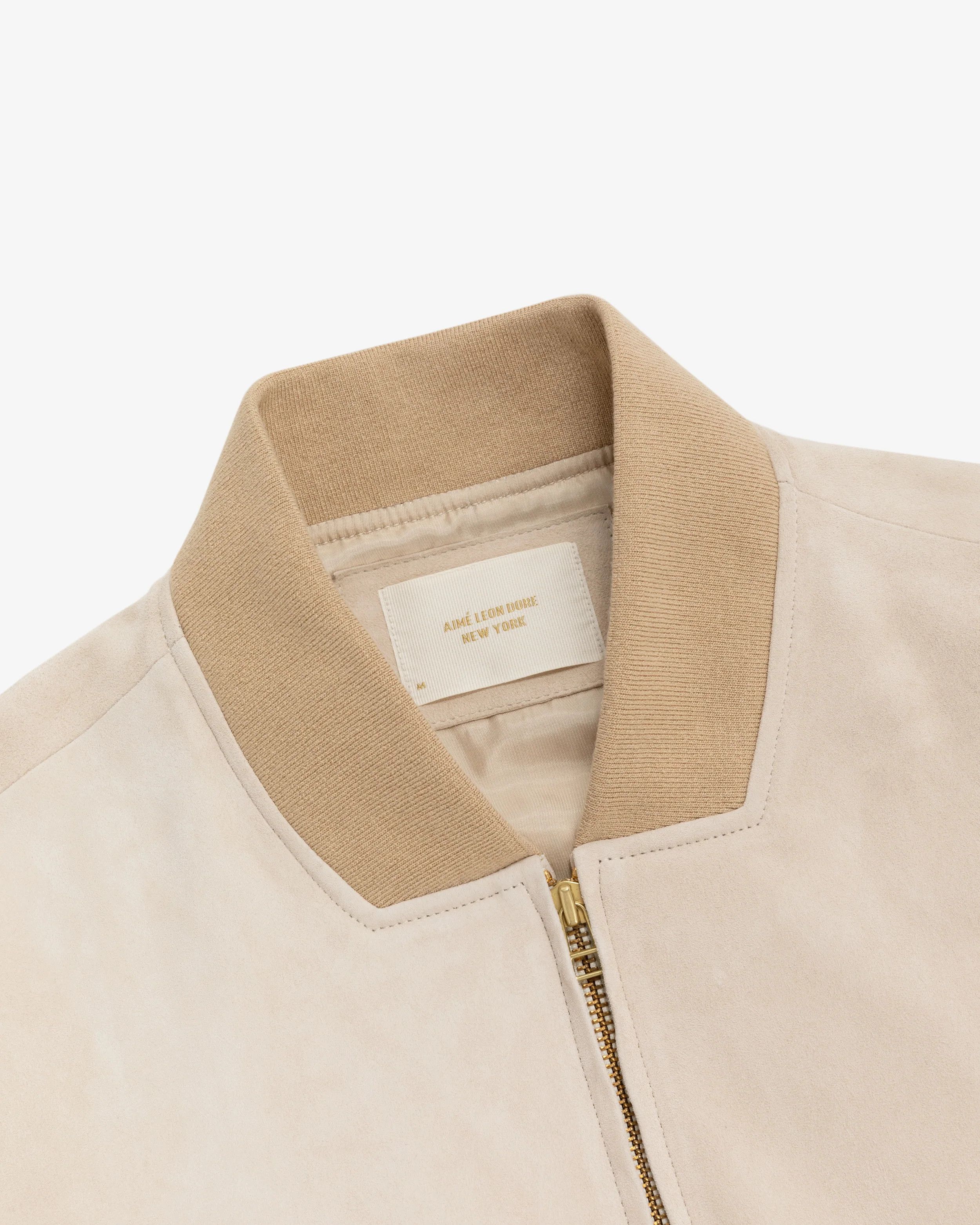 Aime Leon Dore Suede Bomber Jacket - L Size US L / EU 52-54 / 3 - 3 Thumbnail