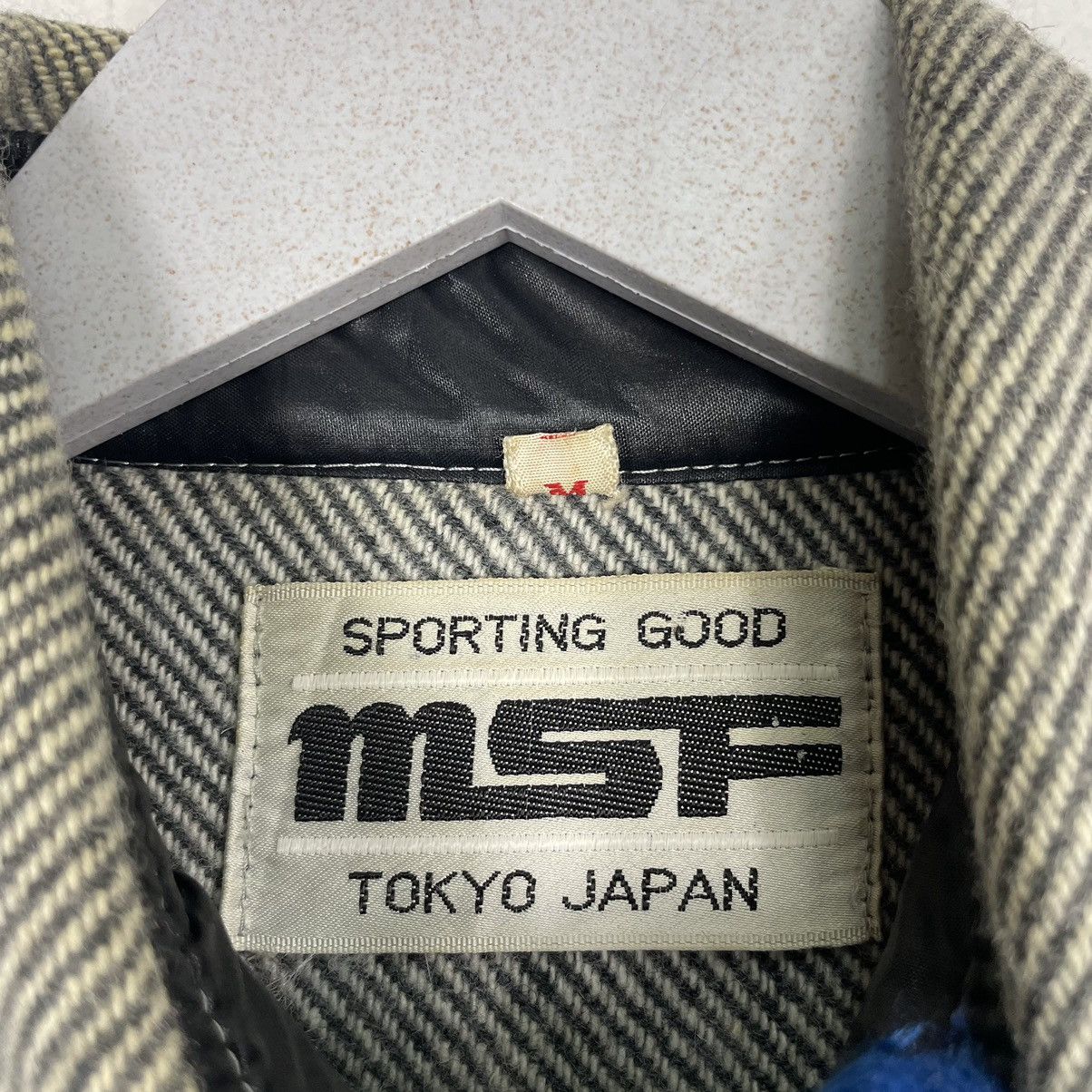 Issey Miyake × Japanese Brand × Vintage 💥80s MSF SPORTING GOOD BUTTON WOOL WORKER SHIRT Size US L / EU 52-54 / 3 - 8 Thumbnail
