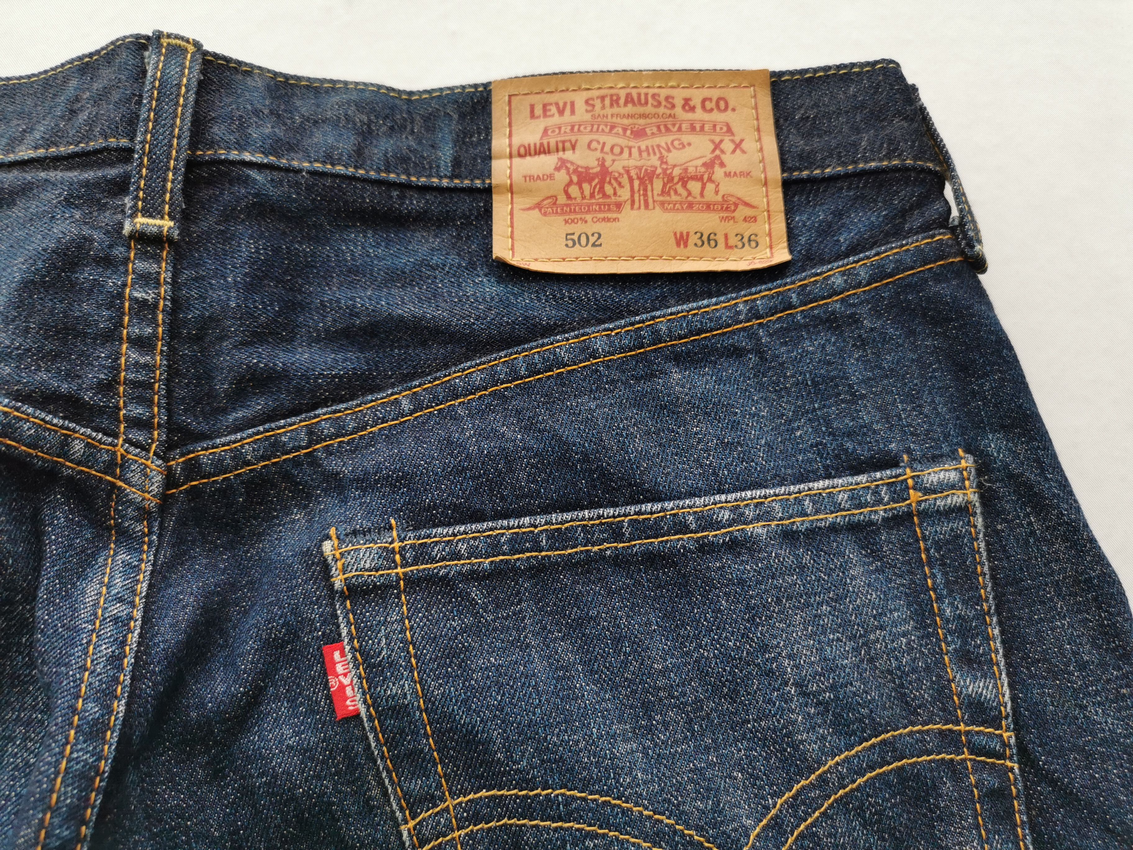 Levi's Levis Lot 502 Big E Selvedge Jeans Made In Japan Size 36 Size US 36 / EU 52 - 6 Thumbnail
