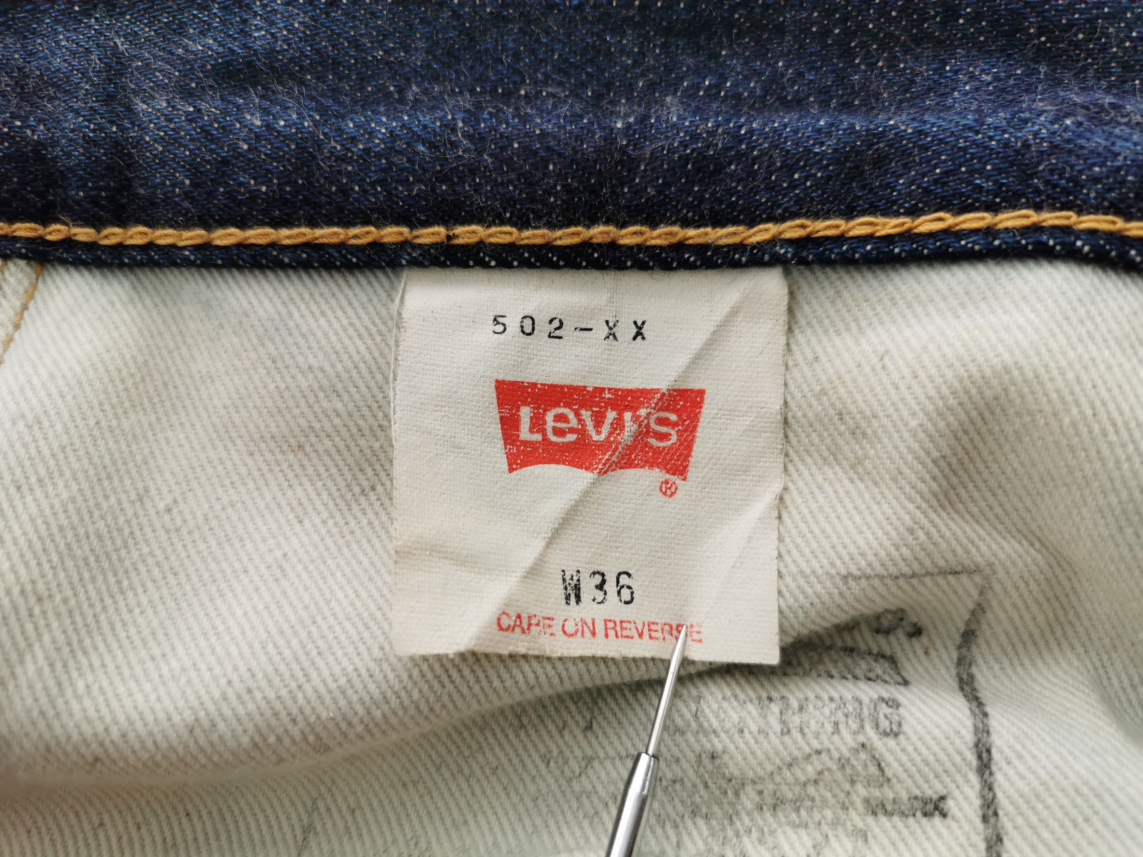 Levi's Levis Lot 502 Big E Selvedge Jeans Made In Japan Size 36 Size US 36 / EU 52 - 8 Thumbnail