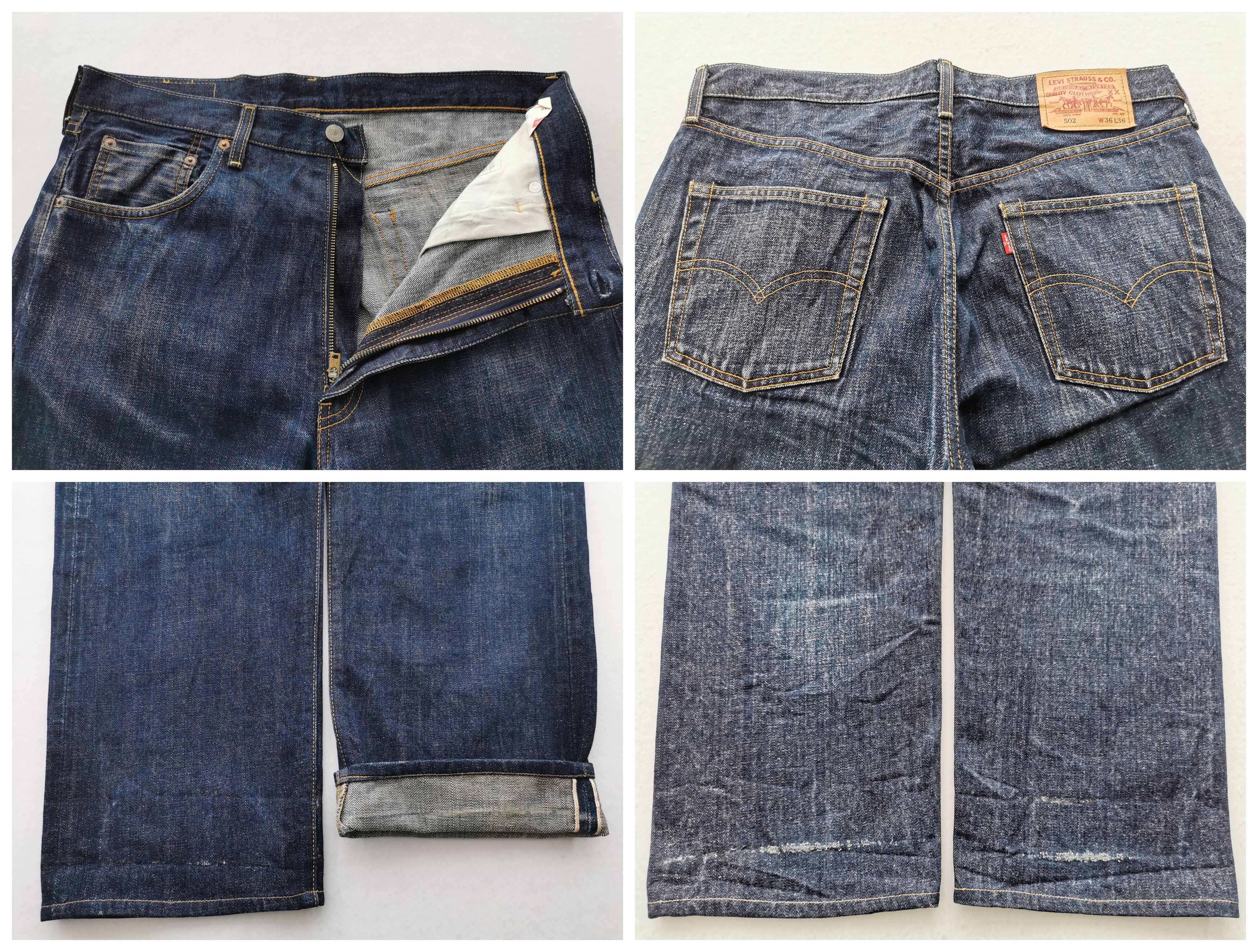 Levi's Levis Lot 502 Big E Selvedge Jeans Made In Japan Size 36 Size US 36 / EU 52 - 7 Thumbnail