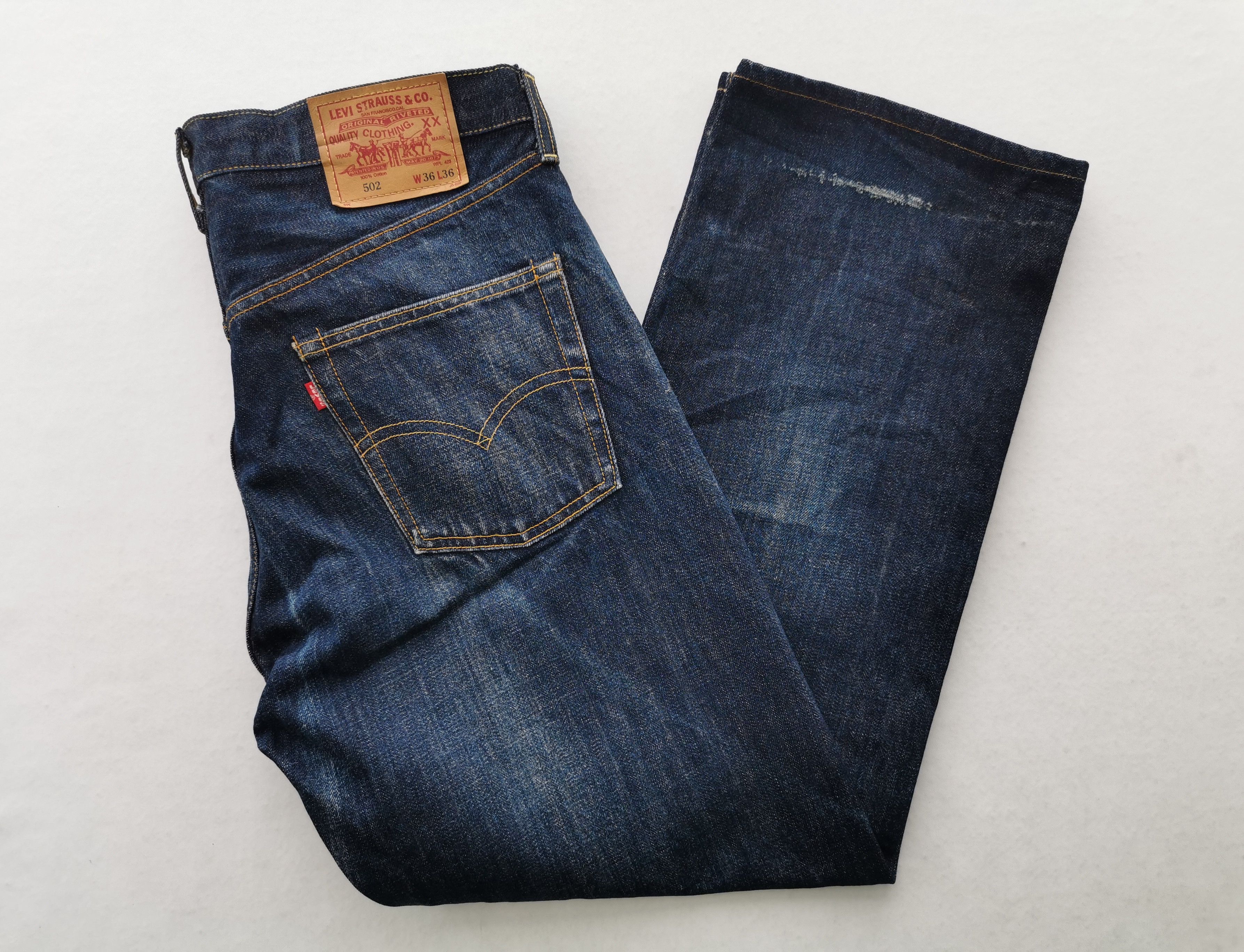 Levi's Levis Lot 502 Big E Selvedge Jeans Made In Japan Size 36 Size US 36 / EU 52 - 1 Thumbnail