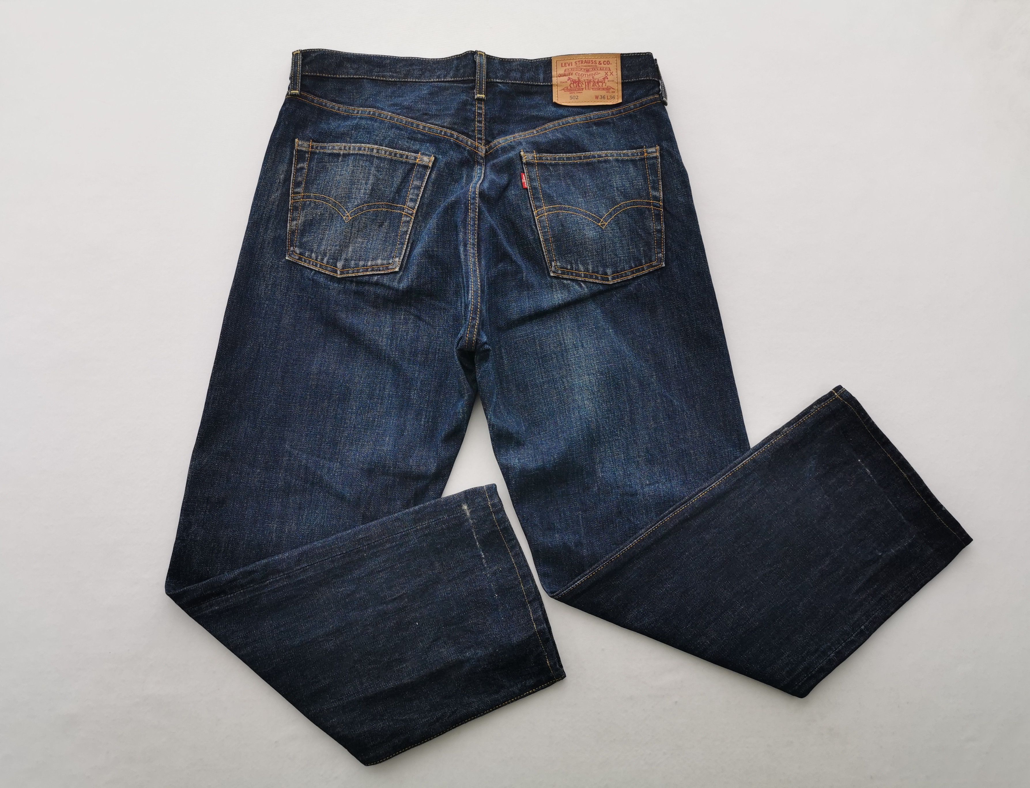 Levis Lot 502 Big E Selvedge Jeans Made In Japan Size 36