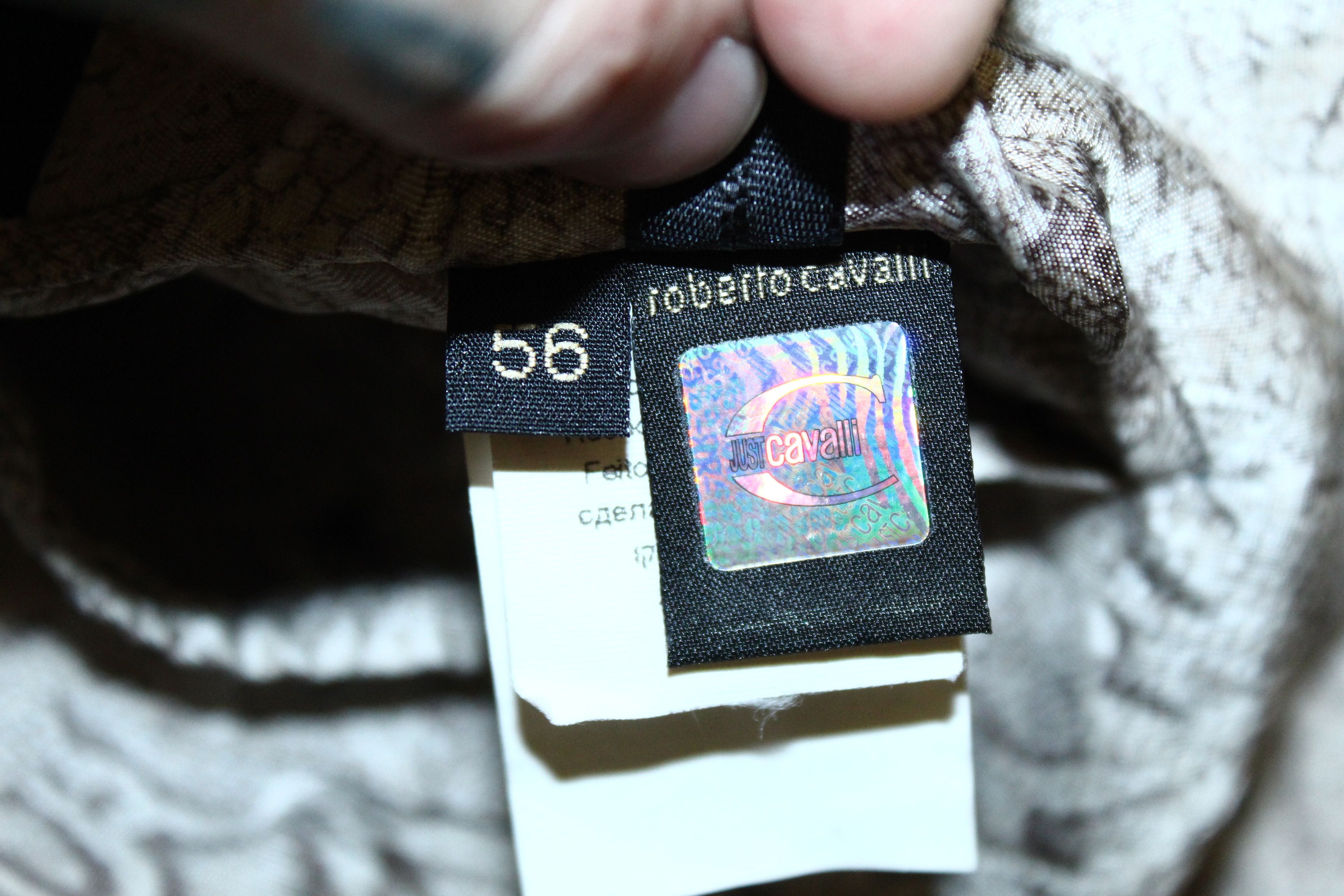 Just Cavalli Cavalli Satin Cotton-Blend Animal Print Lined Tuxedo Jacket Size US XL / EU 56 / 4 - 8 Thumbnail