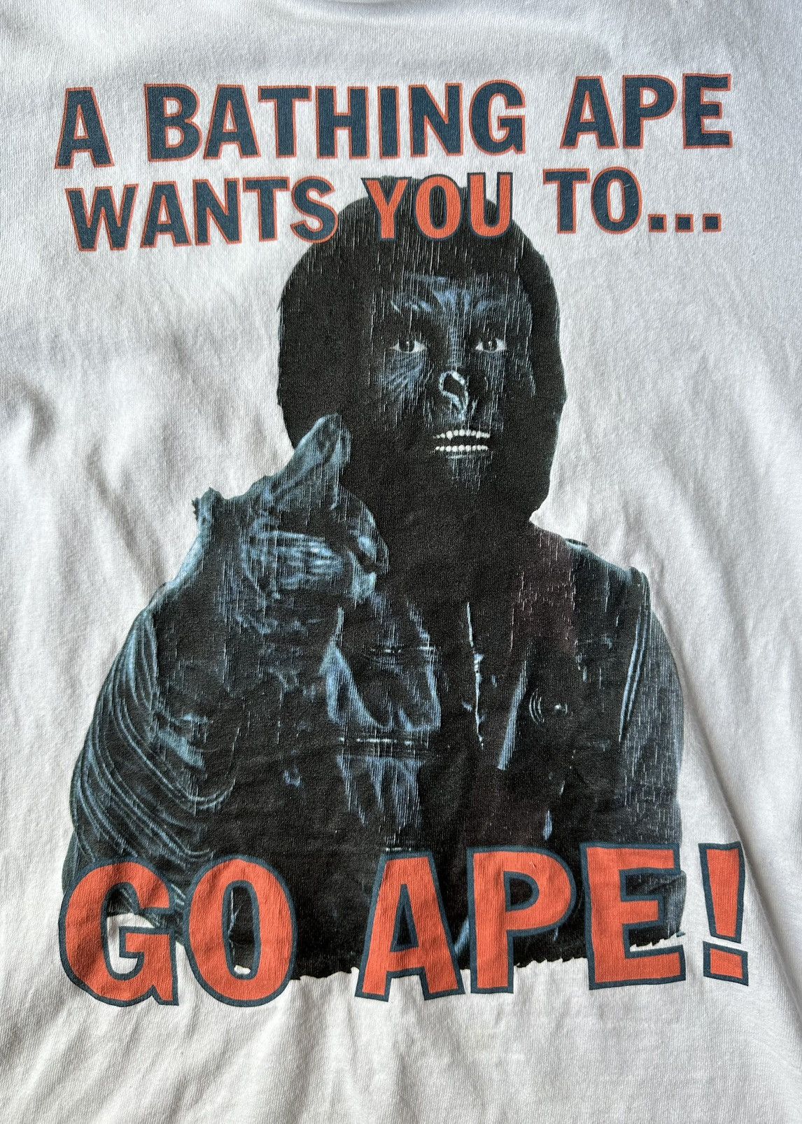 Bape × Nigo GO APE! PLANET OF THE APES TEE | Grailed