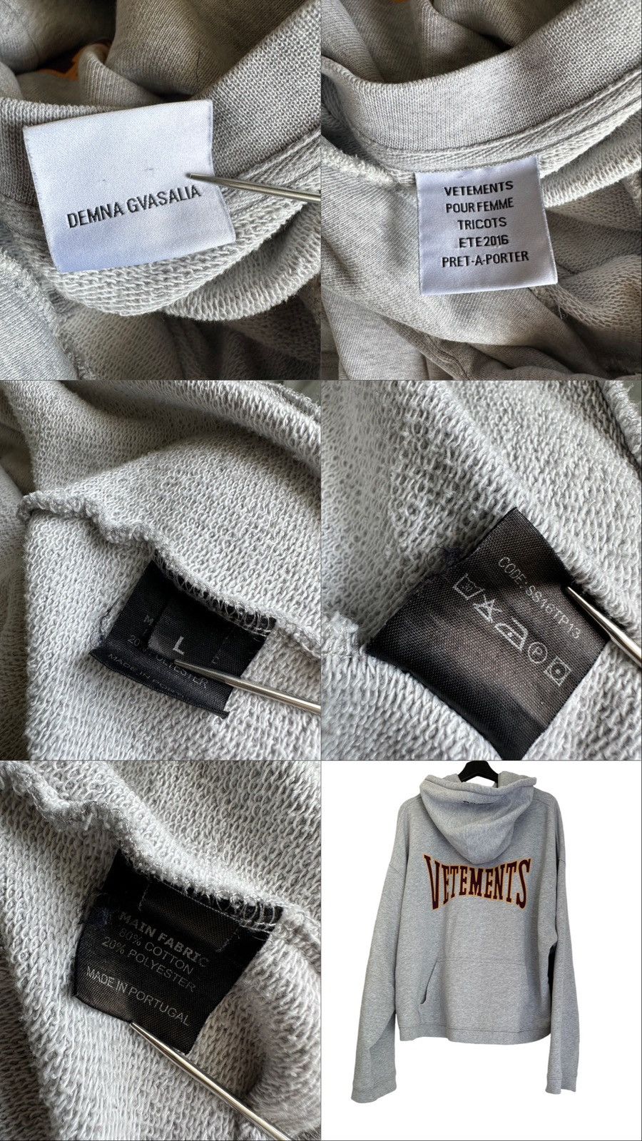 Vetements SS16 Vetements Reversible Hoodie Size US L / EU 52-54 / 3 - 6 Thumbnail