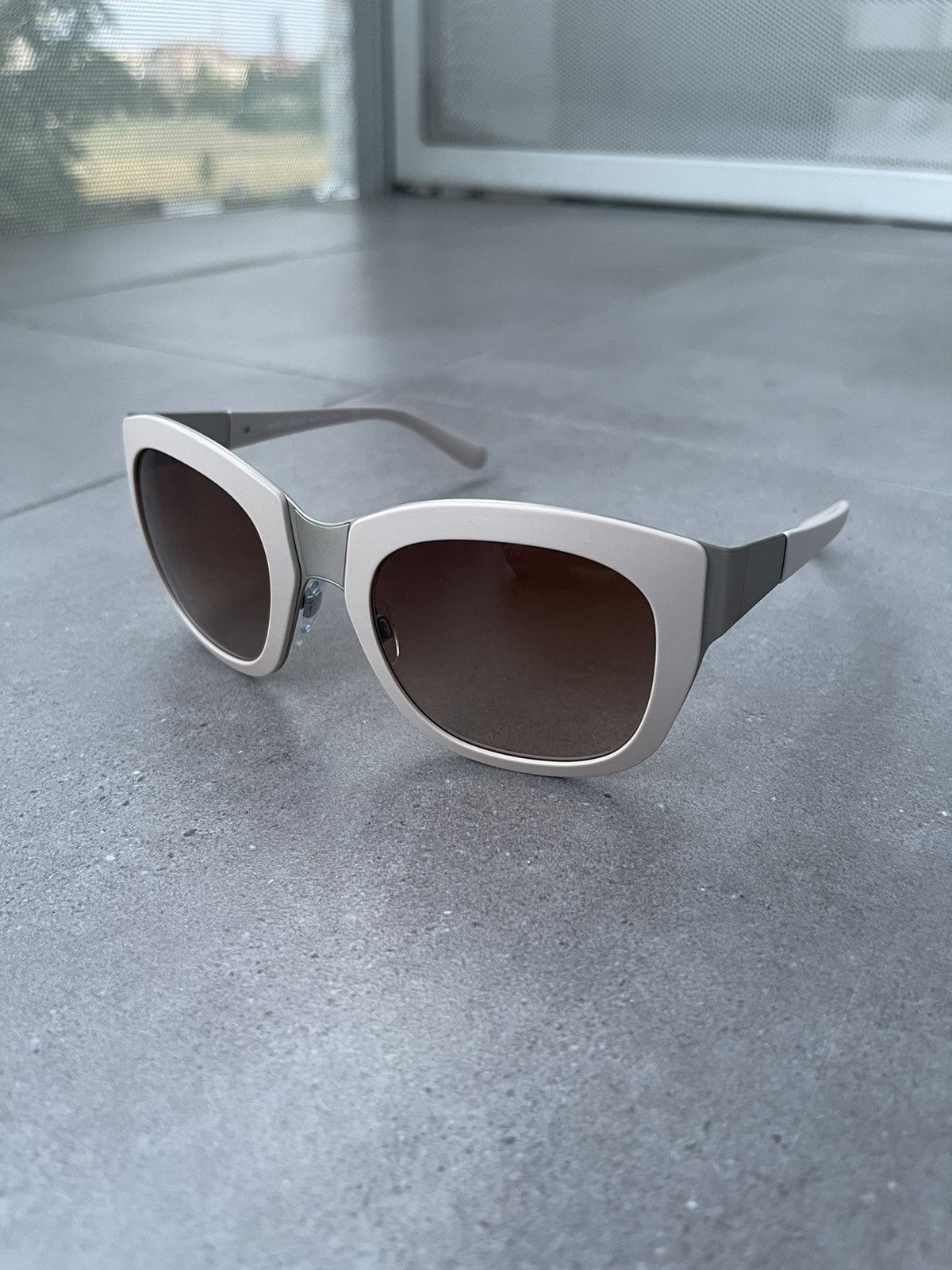 Emporio Armani Giorgio Armani AR6010 3029/13 Cream Silver Sunglasses Size ONE SIZE - 1 Thumbnail