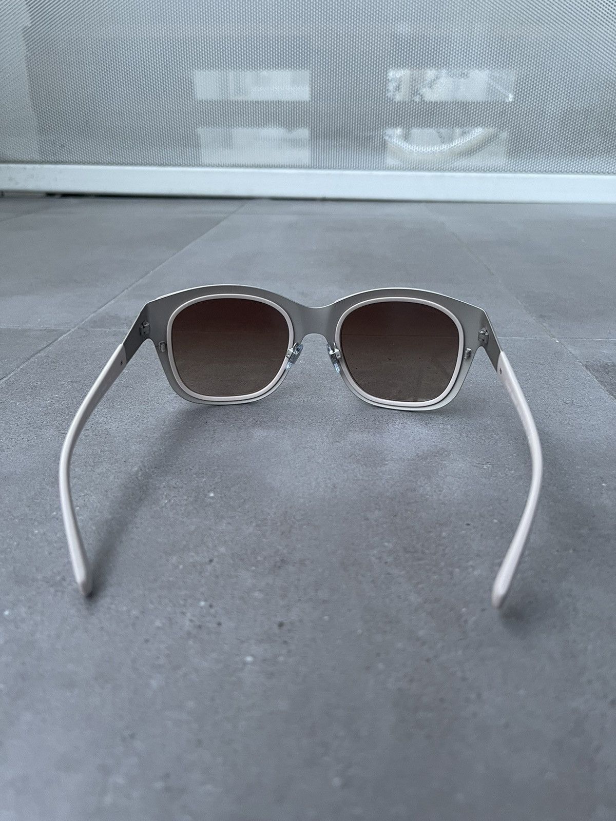 Emporio Armani Giorgio Armani AR6010 3029/13 Cream Silver Sunglasses Size ONE SIZE - 6 Thumbnail
