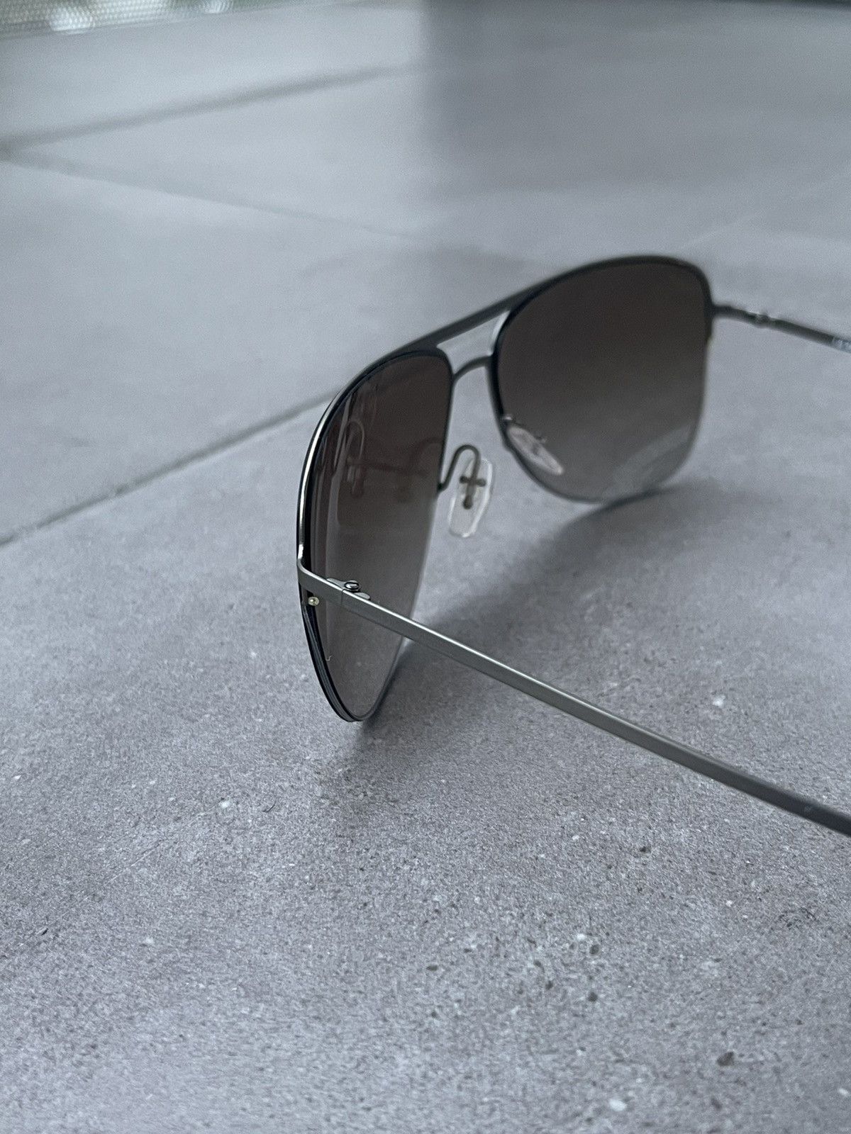 Armani × Emporio Armani × Giorgio Armani Giorgio Armani AR6007 3037/8E SilverBlack Aviator Sunglasses Size ONE SIZE - 5 Thumbnail