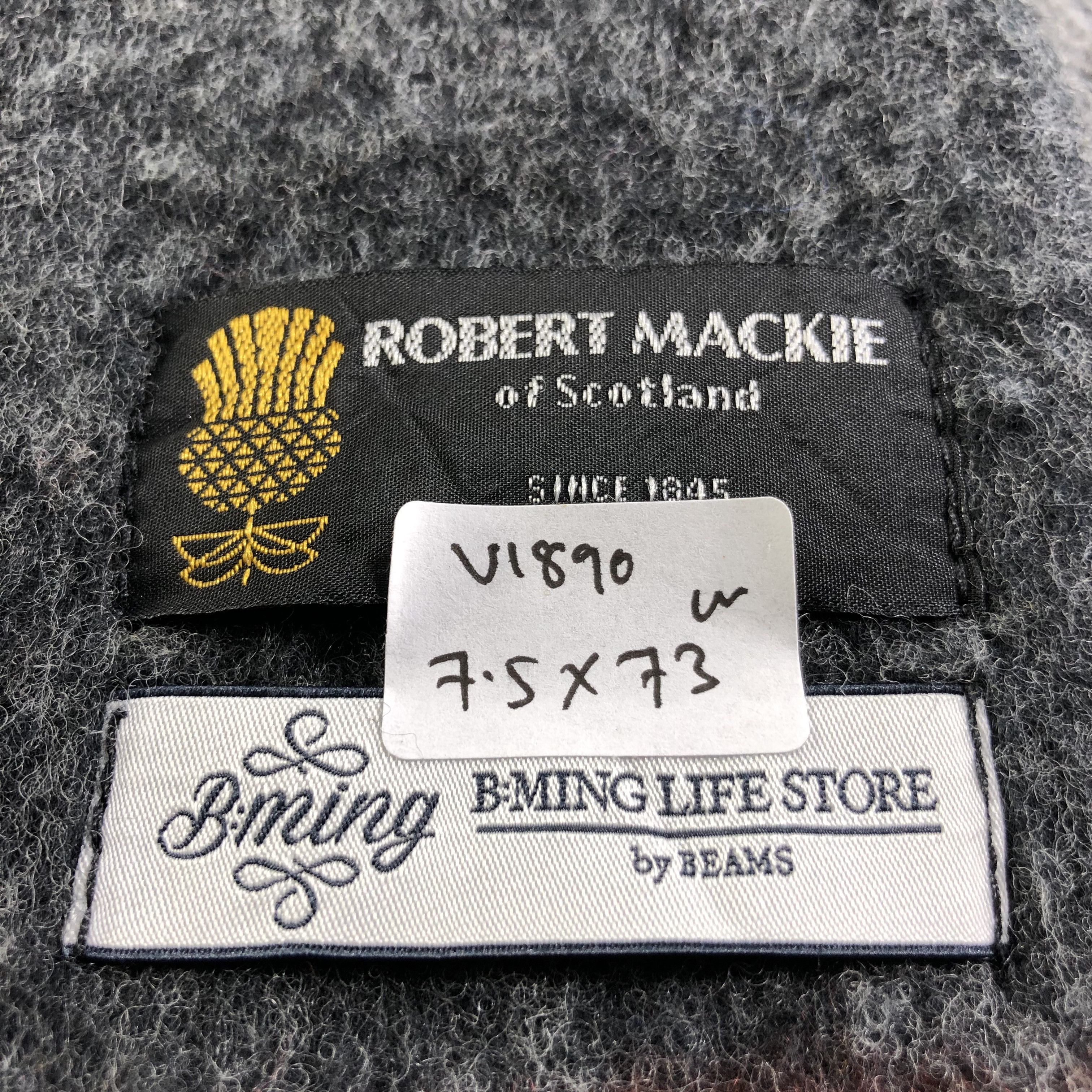 Beams Plus Robert Mackie X Beams Wool Scarf Muffler V1890 Size ONE SIZE - 5 Thumbnail