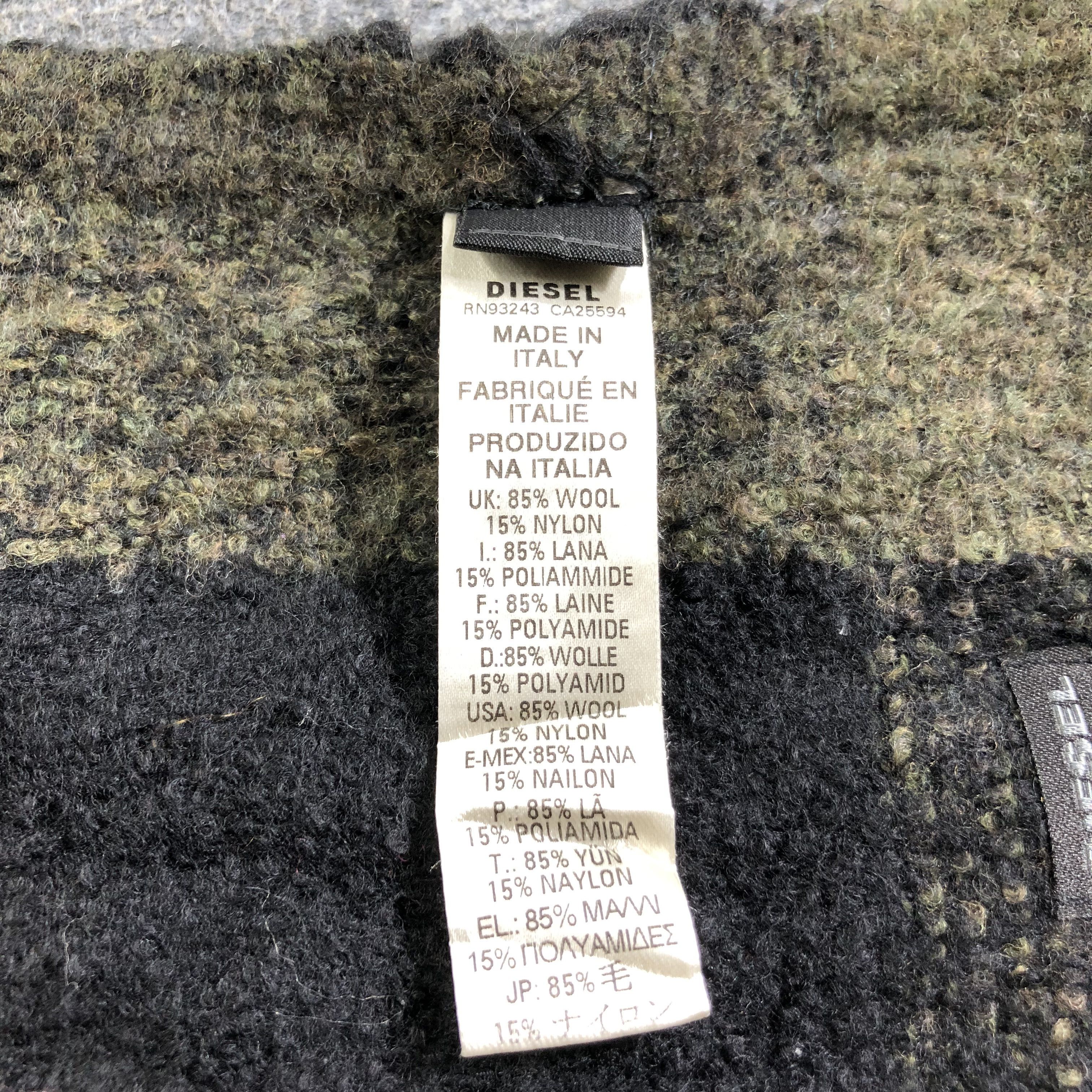 Diesel Diesel Wool Scarf Muffler Neckwear V1892 Size ONE SIZE - 5 Thumbnail