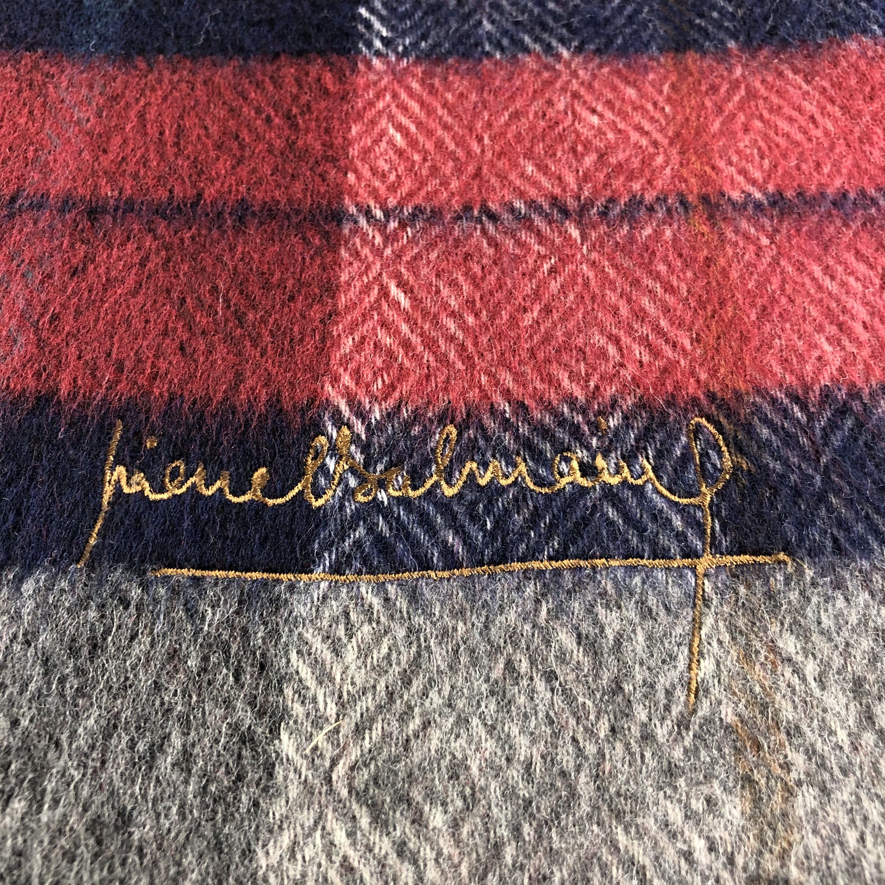 Pierre Balmain Pierre Balmain Tartan Wool Scarf Muffler V1896 Size ONE SIZE - 4 Thumbnail