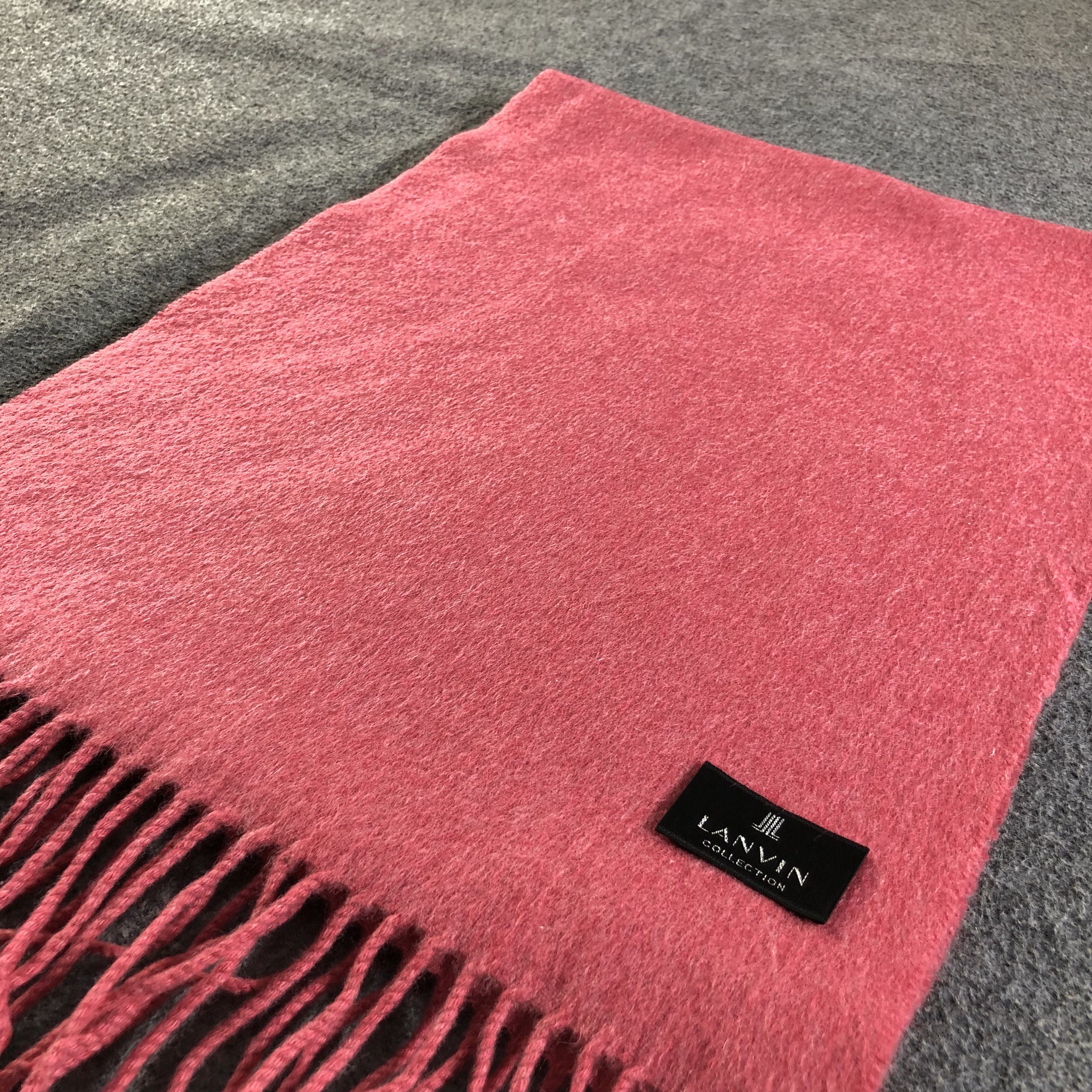 Lanvin Lanvin Cashmere Scarf Muffler V1903 Size ONE SIZE - 3 Thumbnail