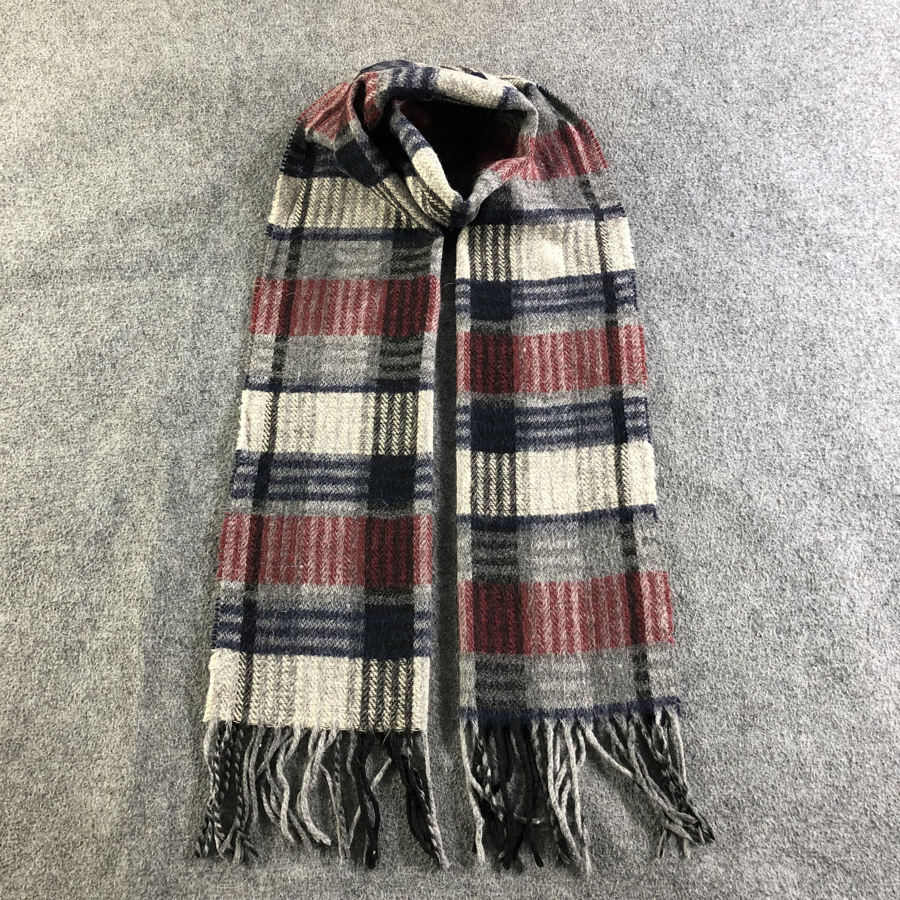 GAS GAS Tartan Wool Scarf Muffler V1918 Size ONE SIZE - 1 Thumbnail