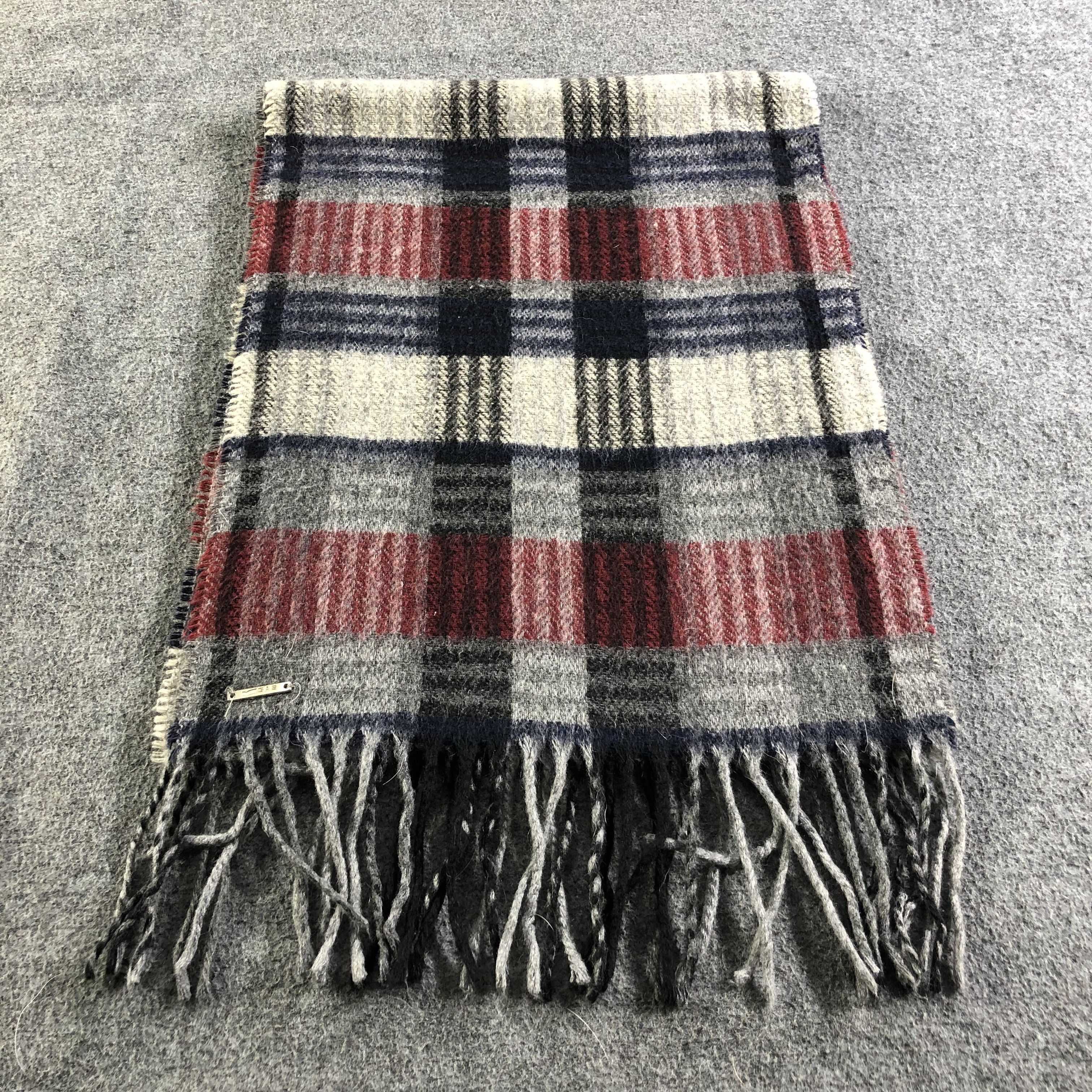 GAS GAS Tartan Wool Scarf Muffler V1918 Size ONE SIZE - 2 Thumbnail