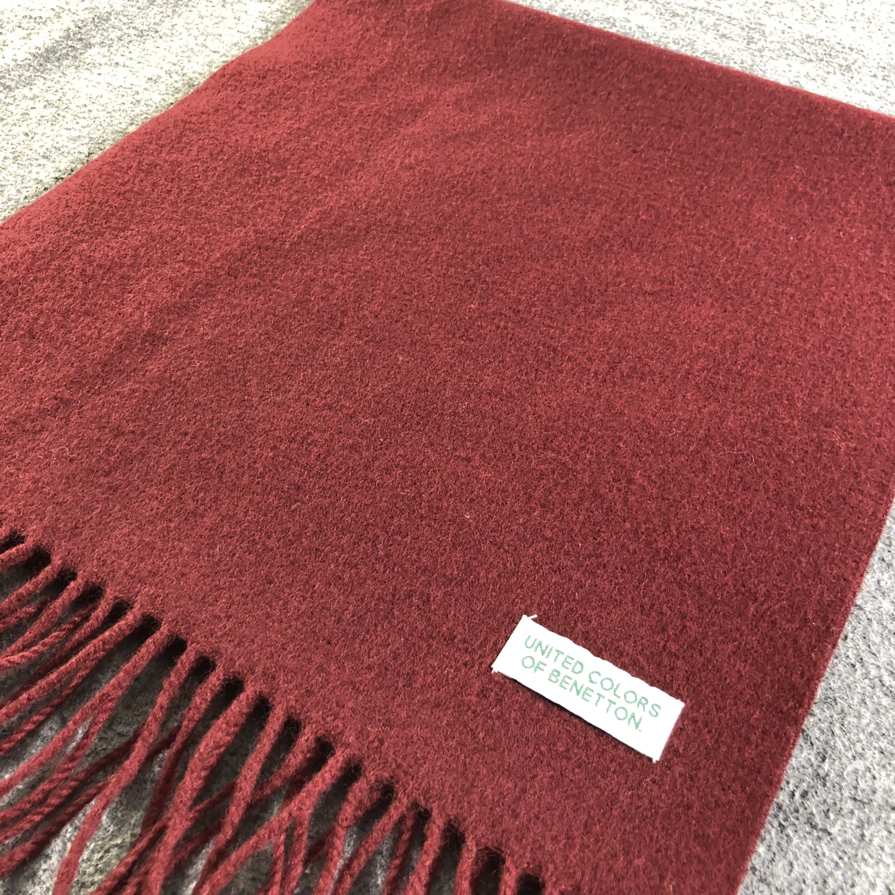 United Colors Of Benetton United Colors of Benetton Wool Scarf Muffler V1922 Size ONE SIZE - 3 Thumbnail