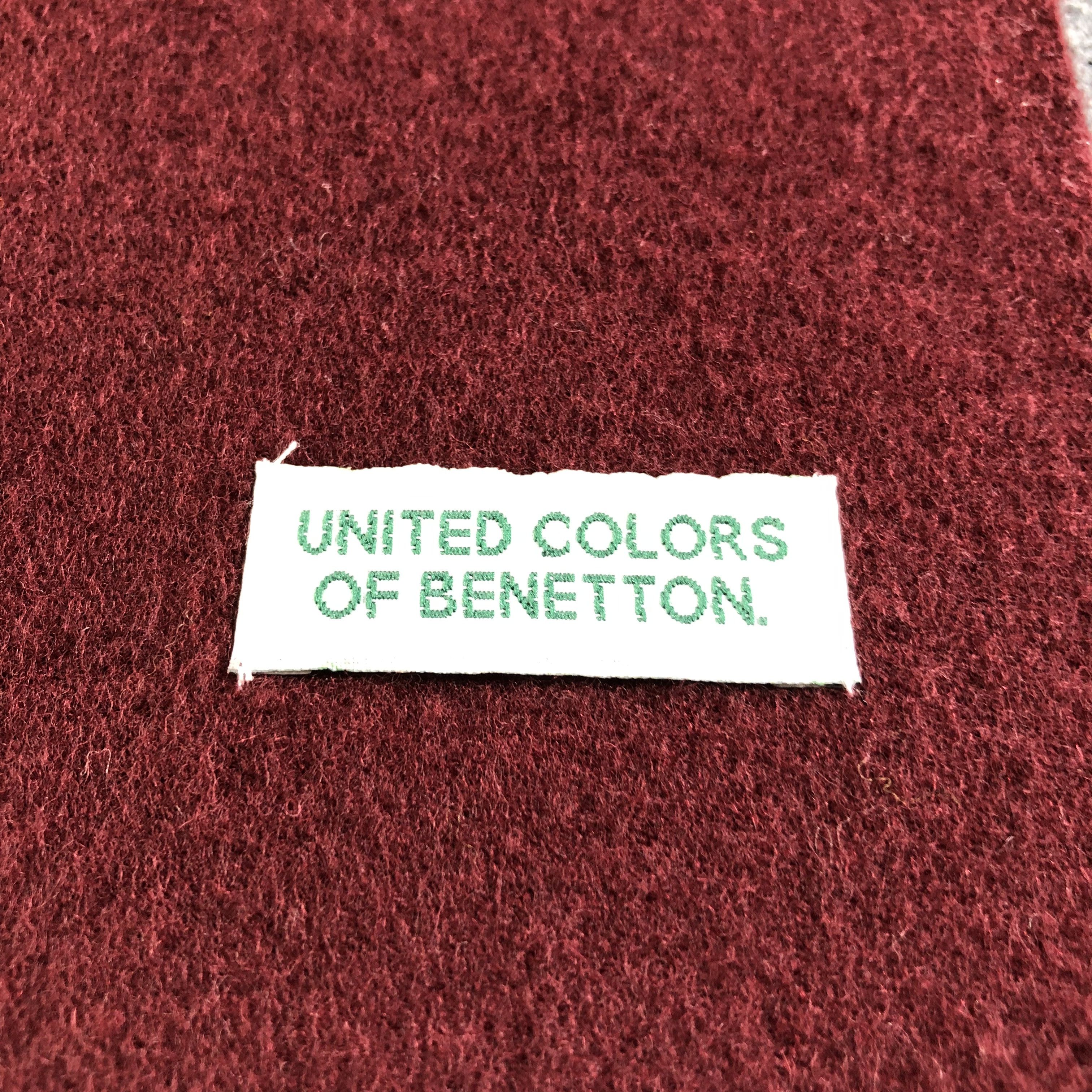 United Colors Of Benetton United Colors of Benetton Wool Scarf Muffler V1922 Size ONE SIZE - 4 Thumbnail