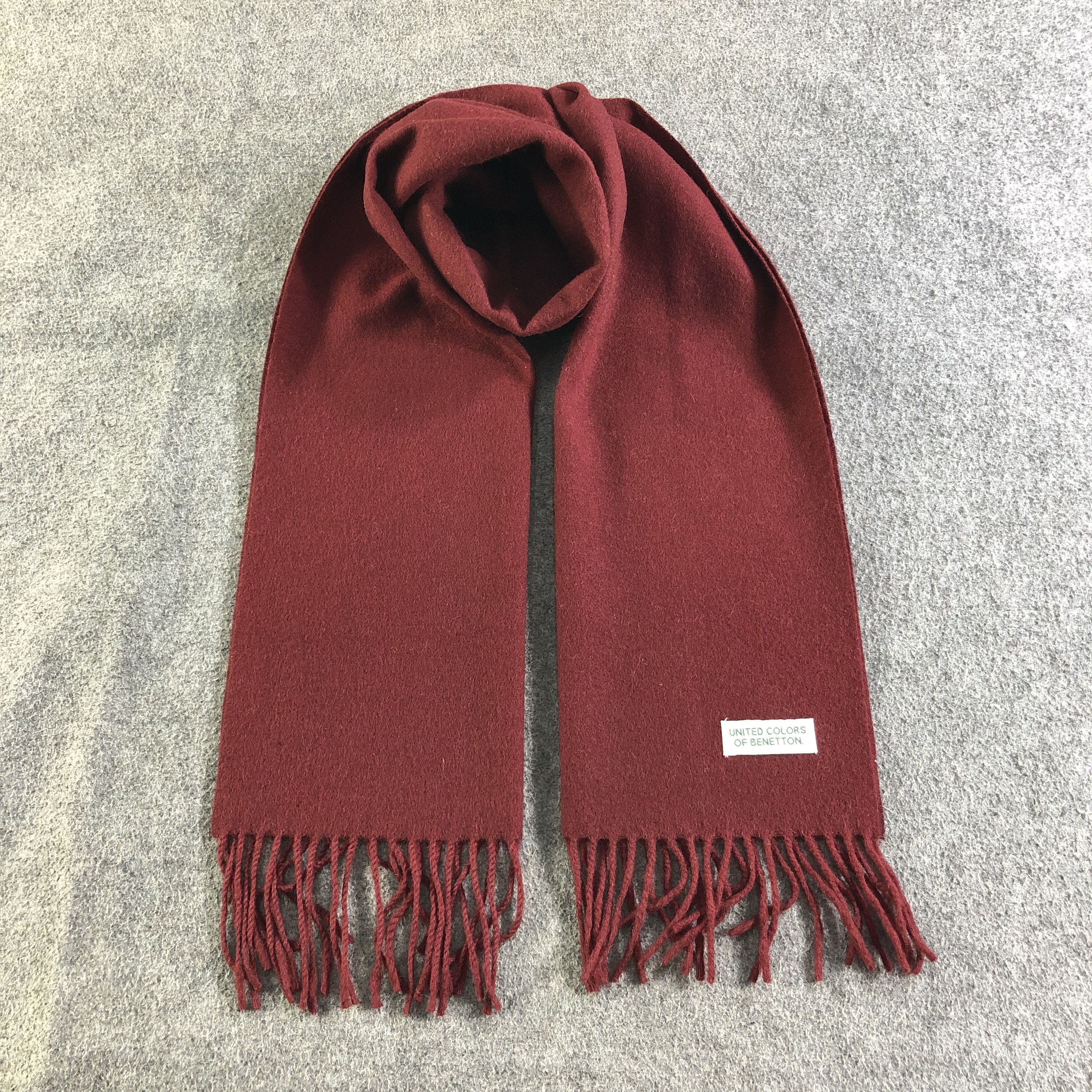 United Colors Of Benetton United Colors of Benetton Wool Scarf Muffler V1922 Size ONE SIZE - 1 Thumbnail