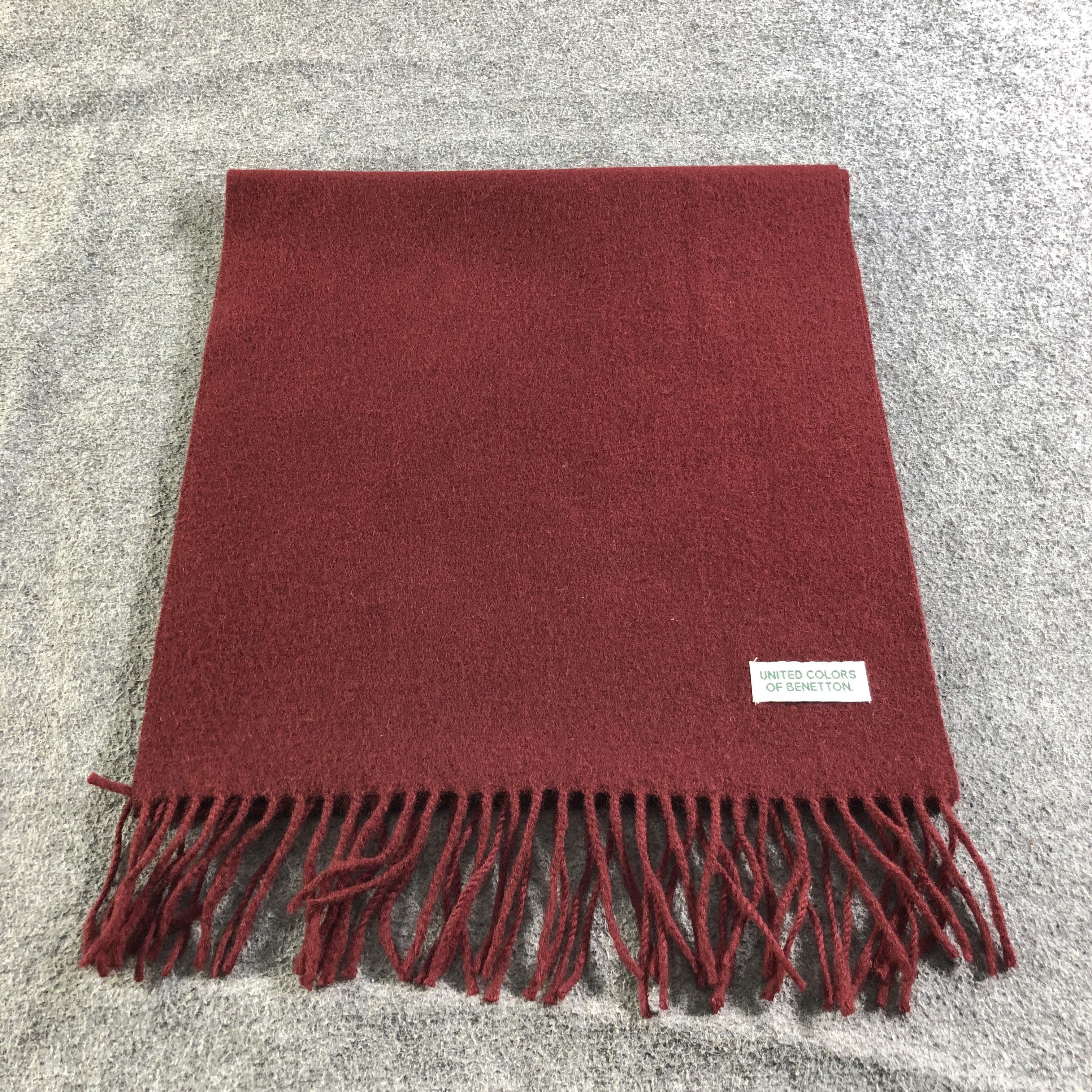 United Colors Of Benetton United Colors of Benetton Wool Scarf Muffler V1922 Size ONE SIZE - 2 Thumbnail
