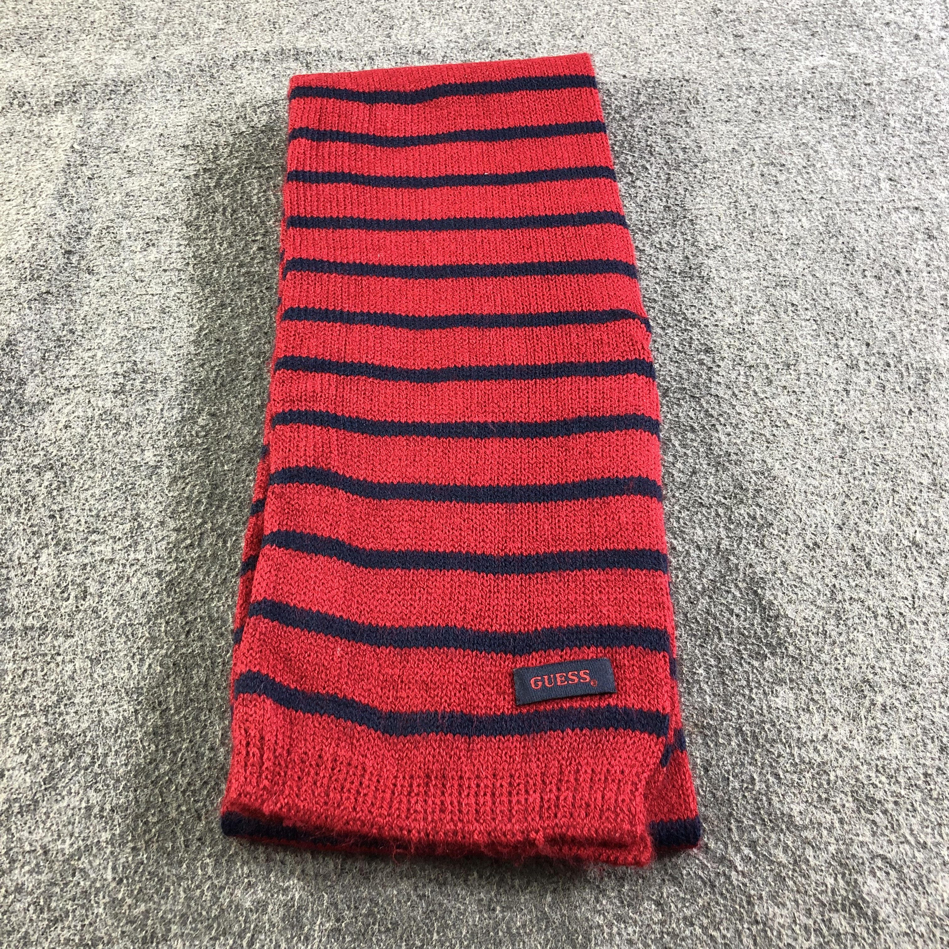 Guess Guess Striped Wool Scarf Muffler V1923 Size ONE SIZE - 3 Thumbnail