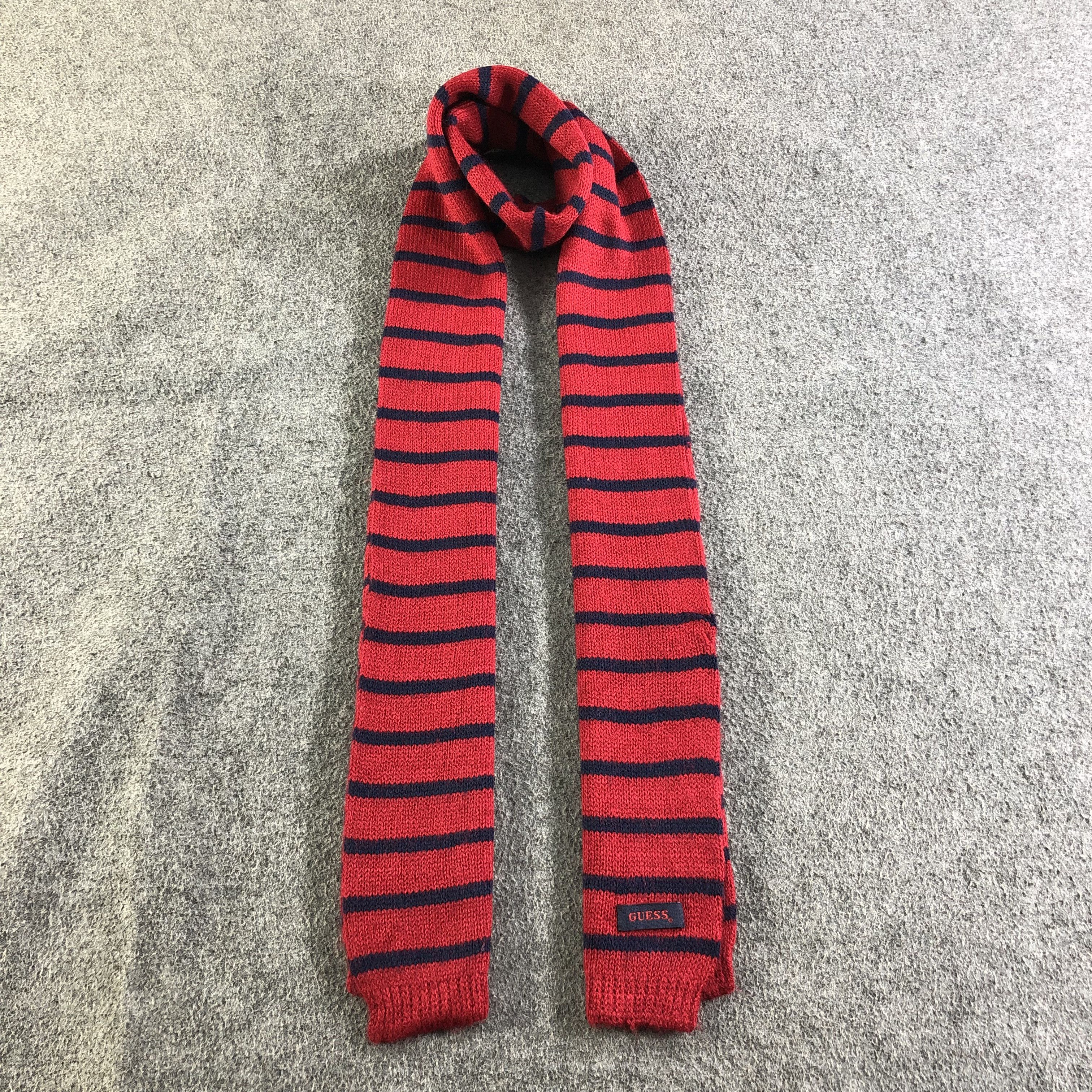 Guess Guess Striped Wool Scarf Muffler V1923 Size ONE SIZE - 1 Thumbnail