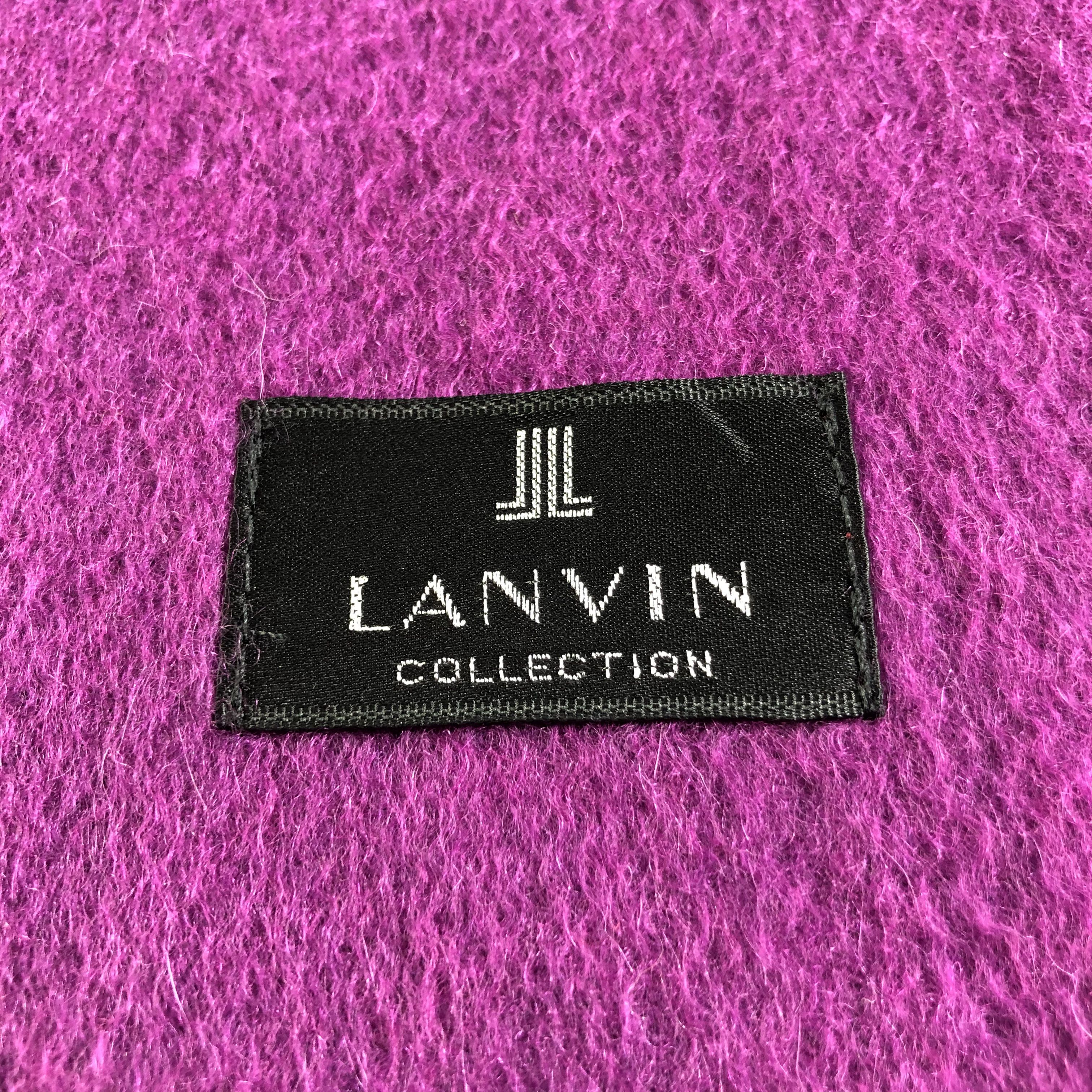 Lanvin × Vintage Lanvin Cashmere Scarf Muffler V1924 Size ONE SIZE - 4 Thumbnail