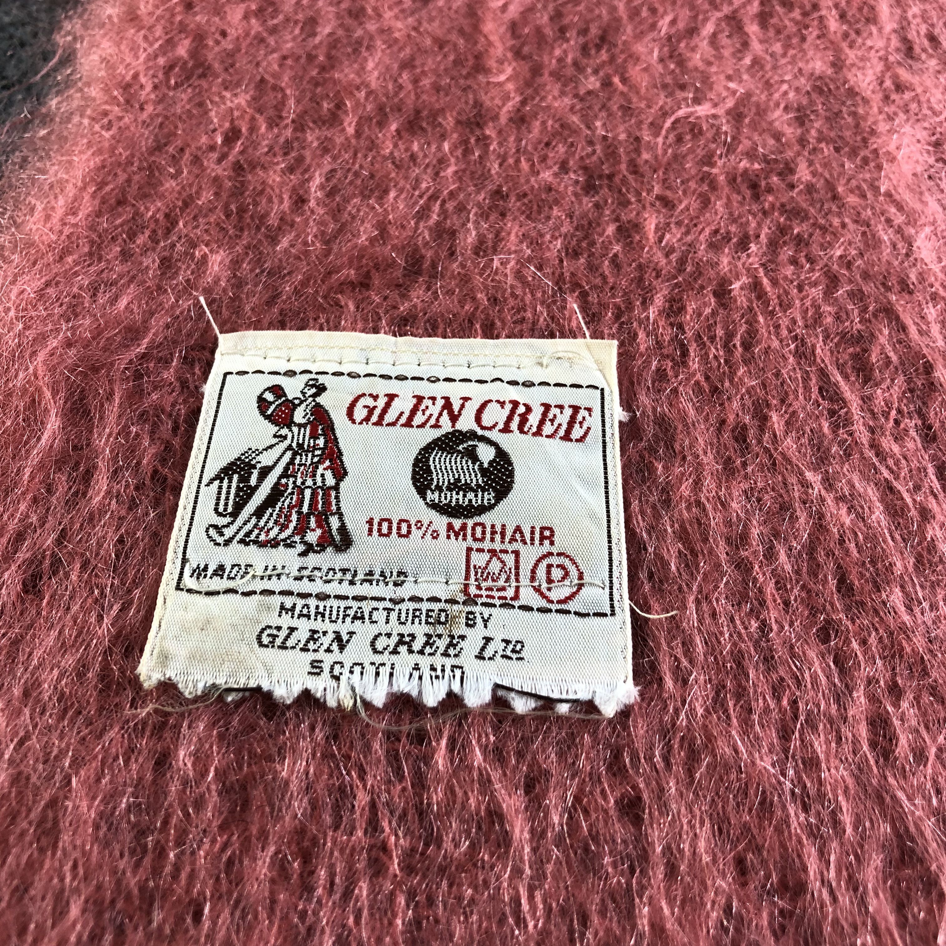 Vintage Glen Cree Mohair Scarf Muffler V1930 Size ONE SIZE - 4 Thumbnail