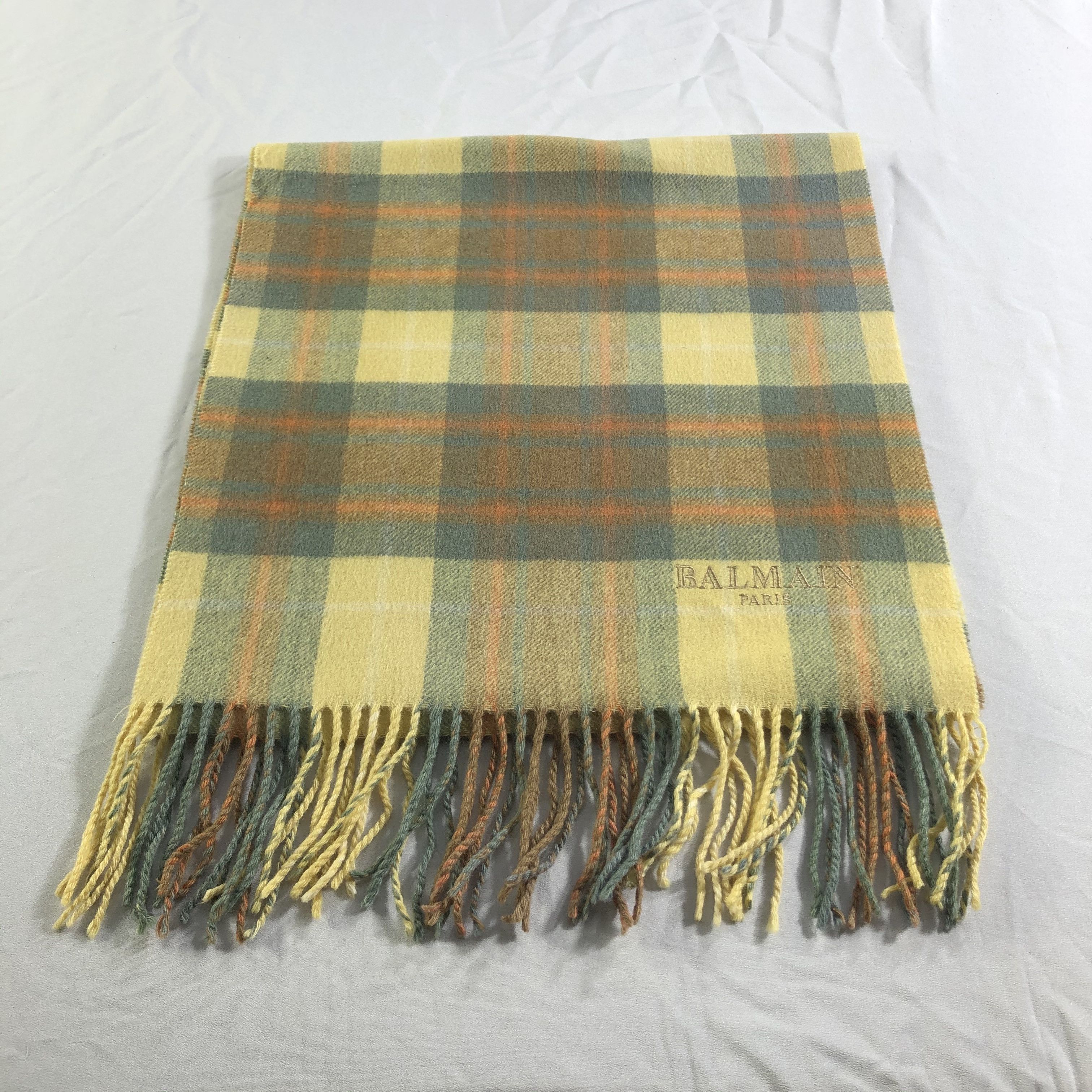 Pierre Balmain Balmain Paris Cashmere Scarf Muffler Neckwear V2403 Size ONE SIZE - 2 Thumbnail