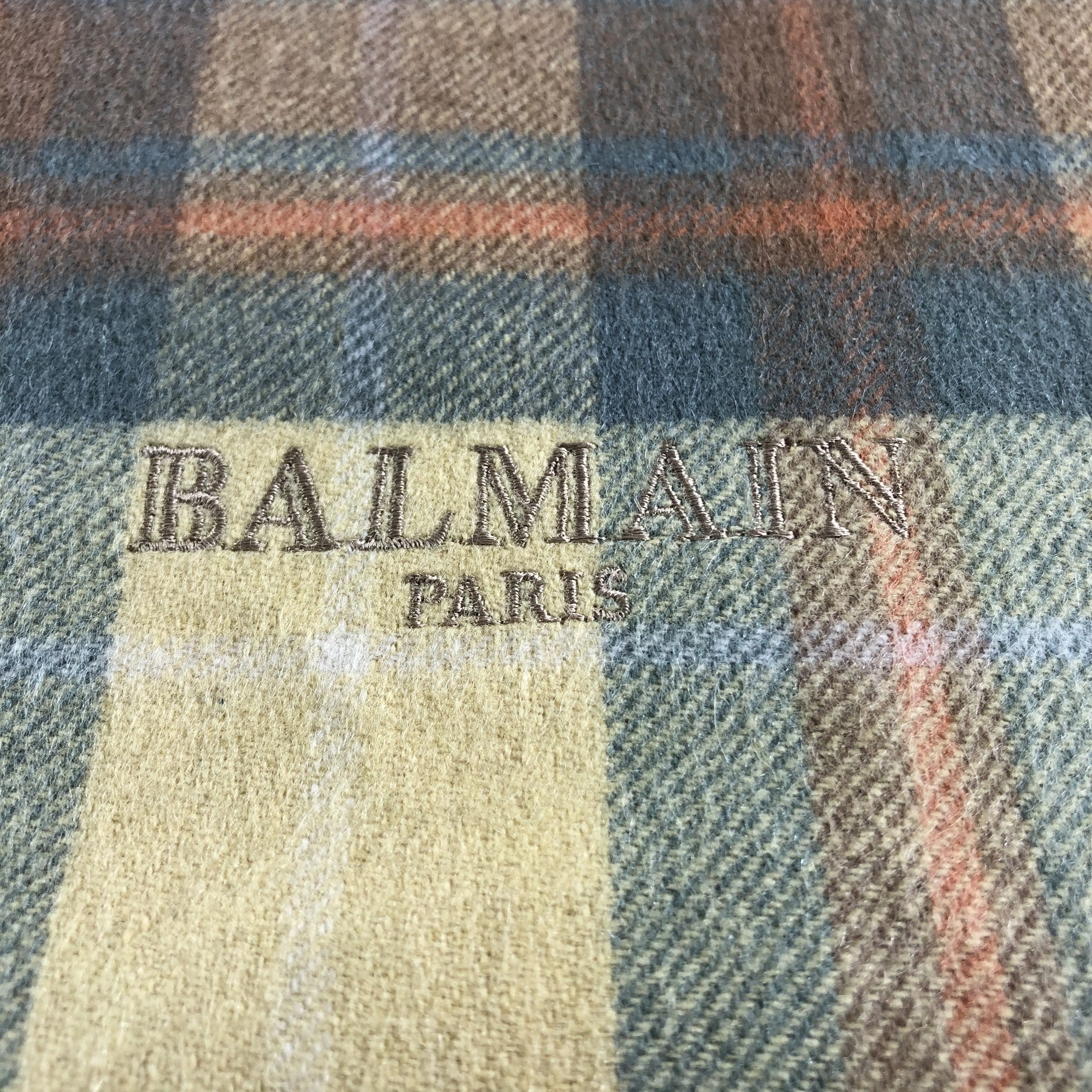 Pierre Balmain Balmain Paris Cashmere Scarf Muffler Neckwear V2403 Size ONE SIZE - 4 Thumbnail
