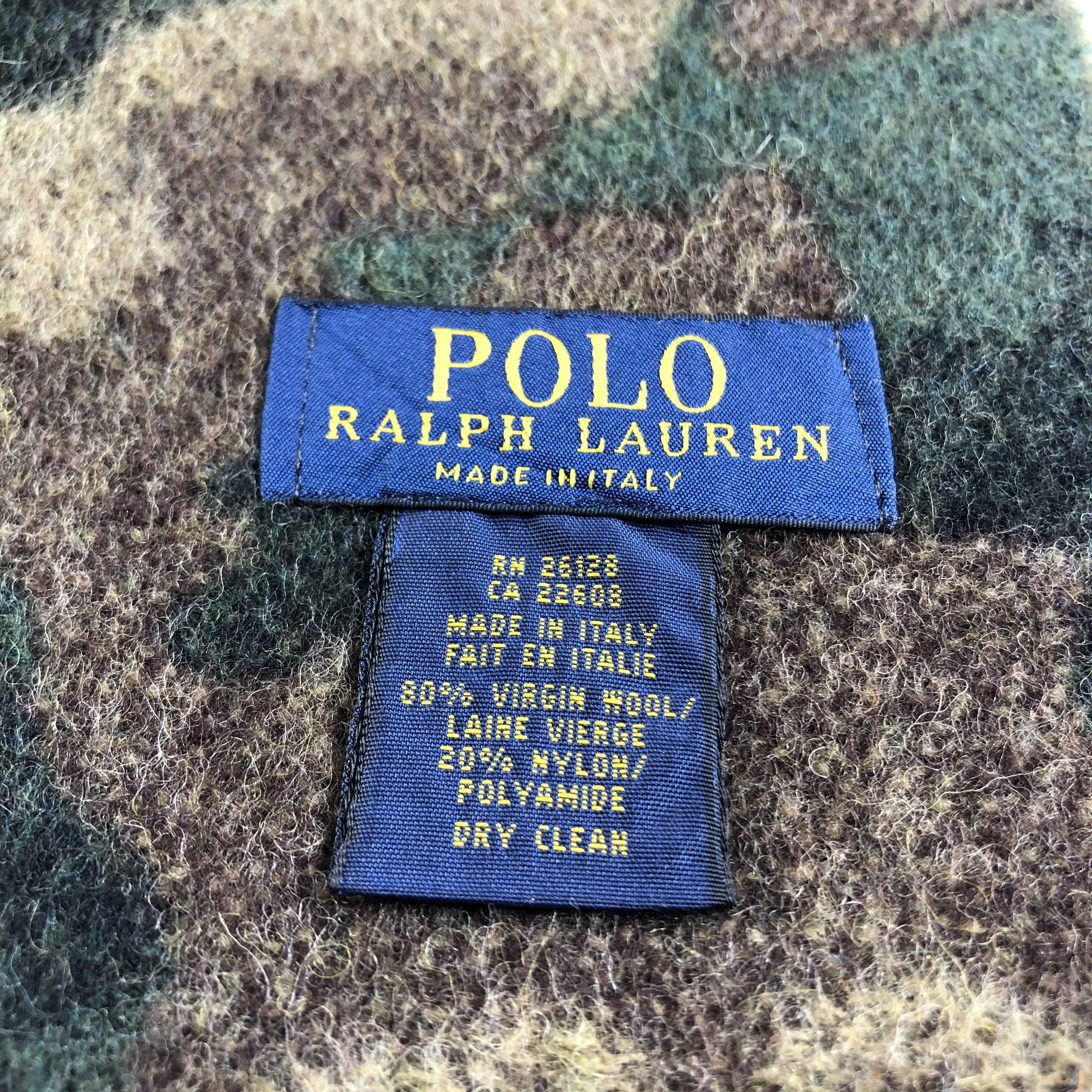 Polo Ralph Lauren Polo Ralph Lauren Camo Wool Scarf Muffler Neckwear V2422 Size ONE SIZE - 6 Thumbnail