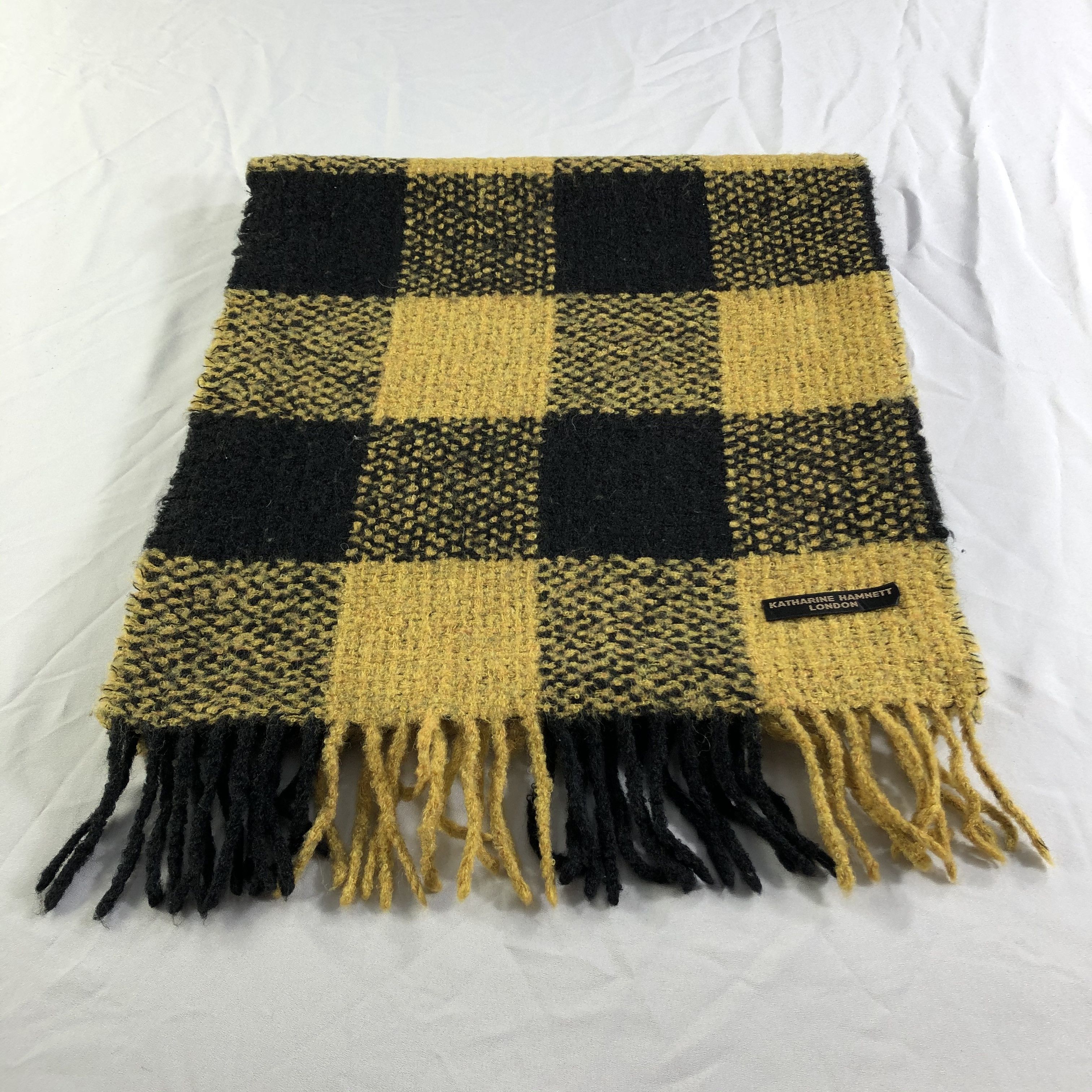 Katharine Hamnett London Katharine Hamnett Wool Scarf Muffler Neckwear V2429 Size ONE SIZE - 3 Thumbnail