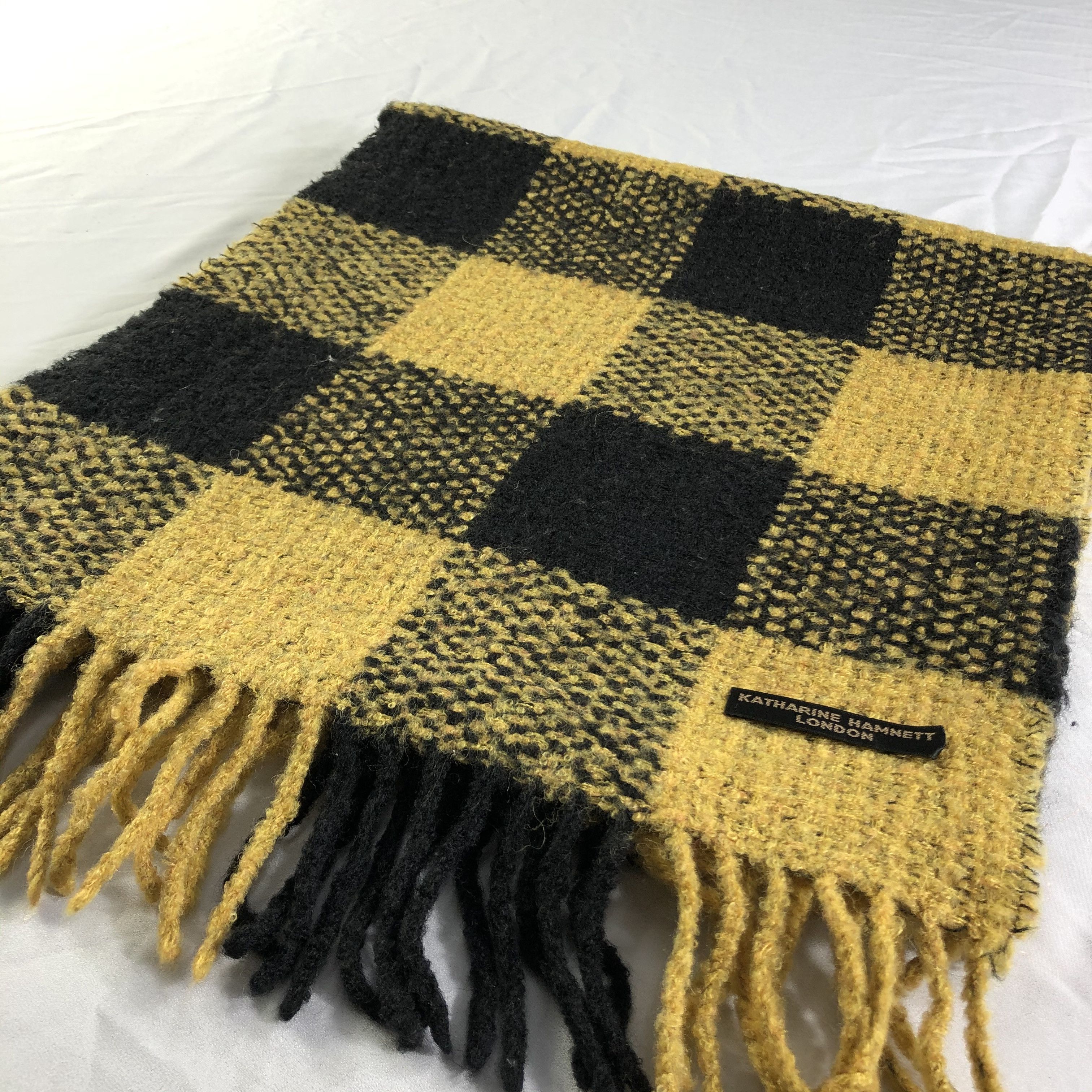 Katharine Hamnett London Katharine Hamnett Wool Scarf Muffler Neckwear V2429 Size ONE SIZE - 4 Thumbnail