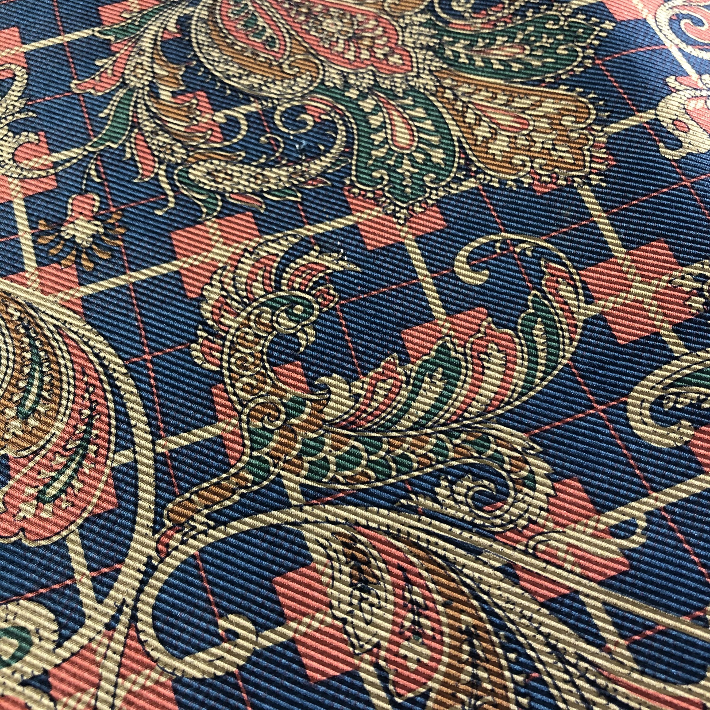Vintage Luxury Design Silk/Wool Scarf Muffler Neckwear V2430 Size ONE SIZE - 6 Thumbnail