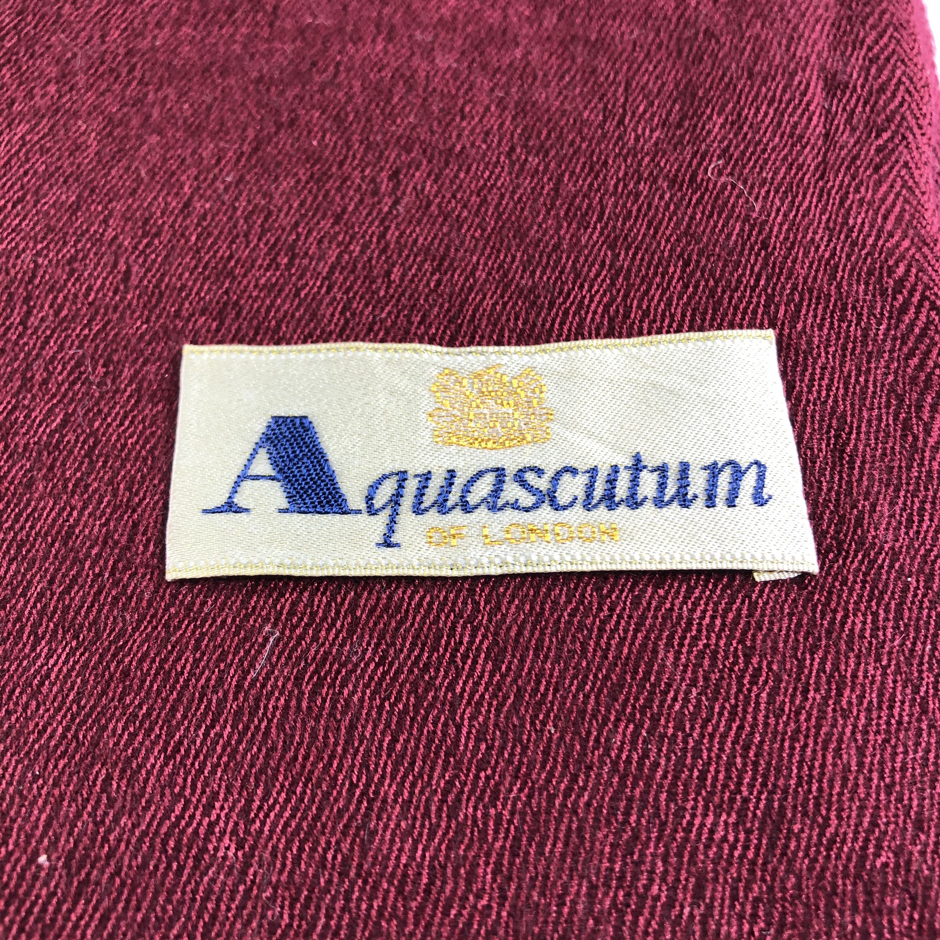 Aquascutum Aquascutum Cashmere Scarf Muffler Neckwear V2435 Size ONE SIZE - 4 Thumbnail