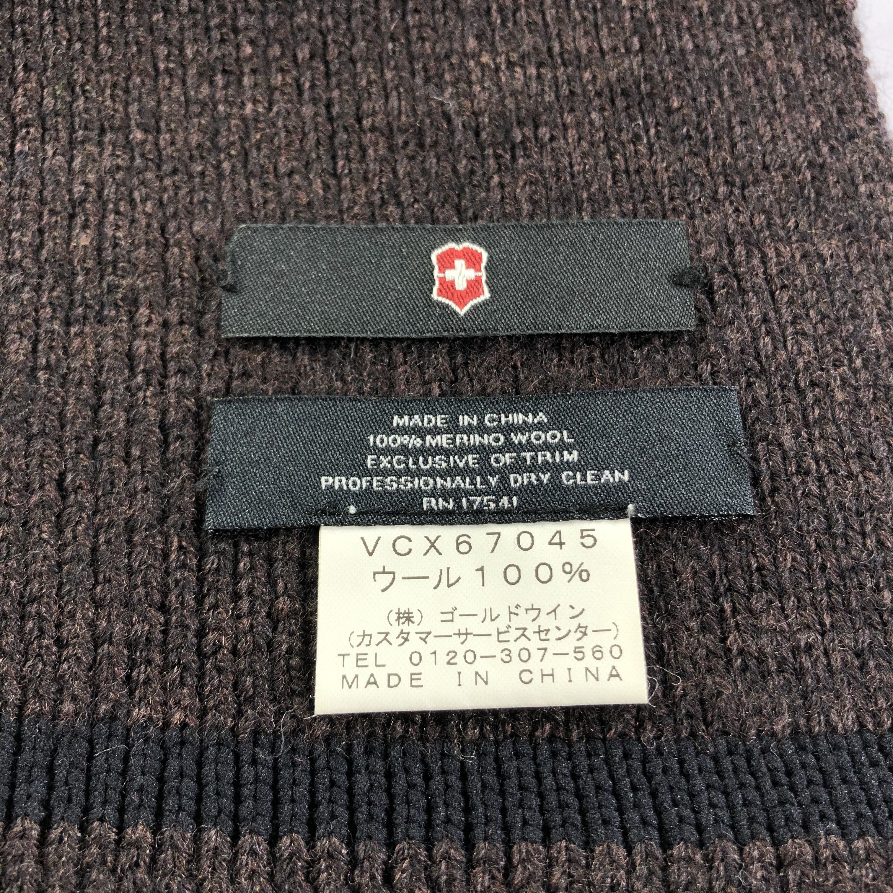Victorinox Knit Wool Scarf Muffler Neckwear V2439