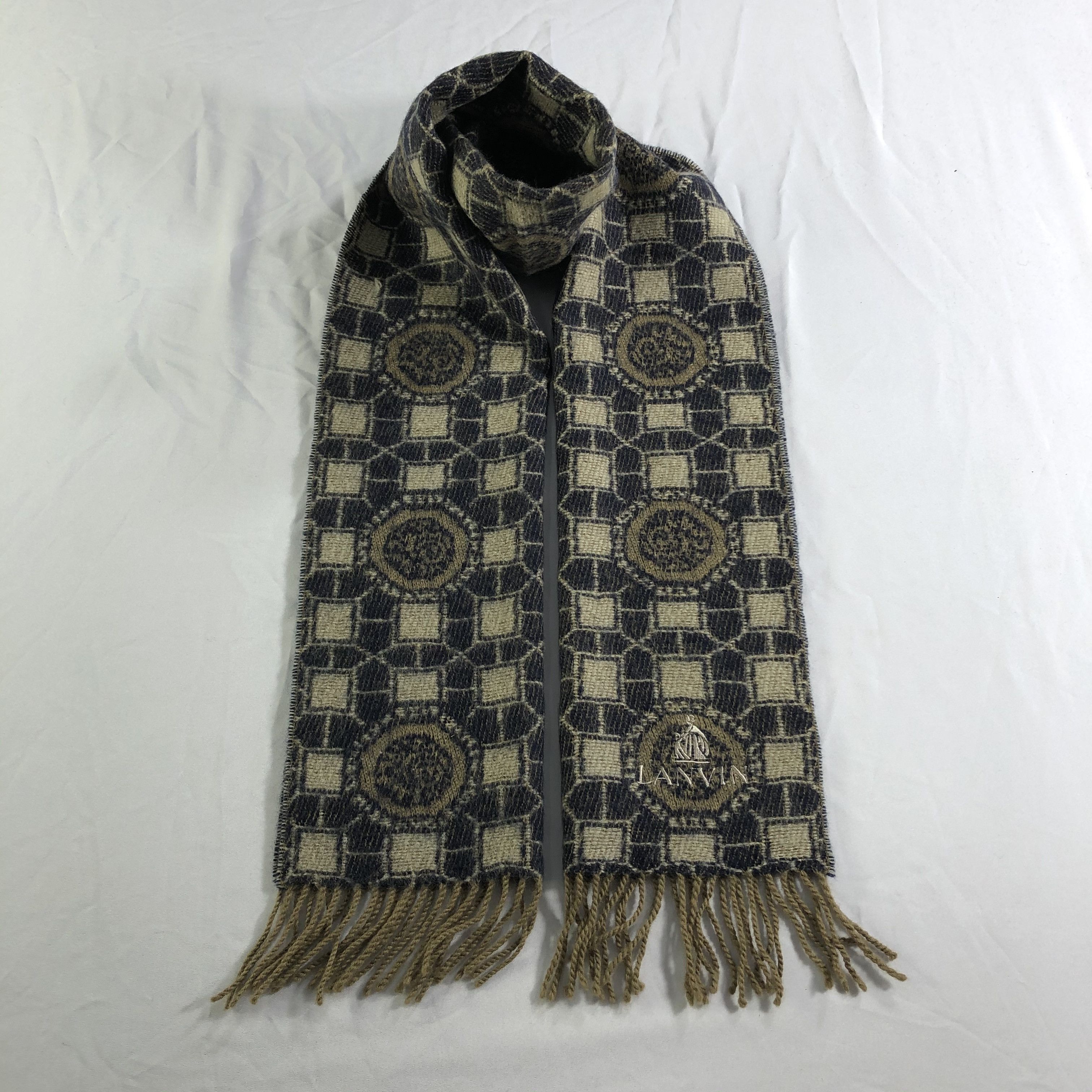 Lanvin Lanvin Wool Scarf Muffler Neckwear V2452 Size ONE SIZE - 1 Thumbnail