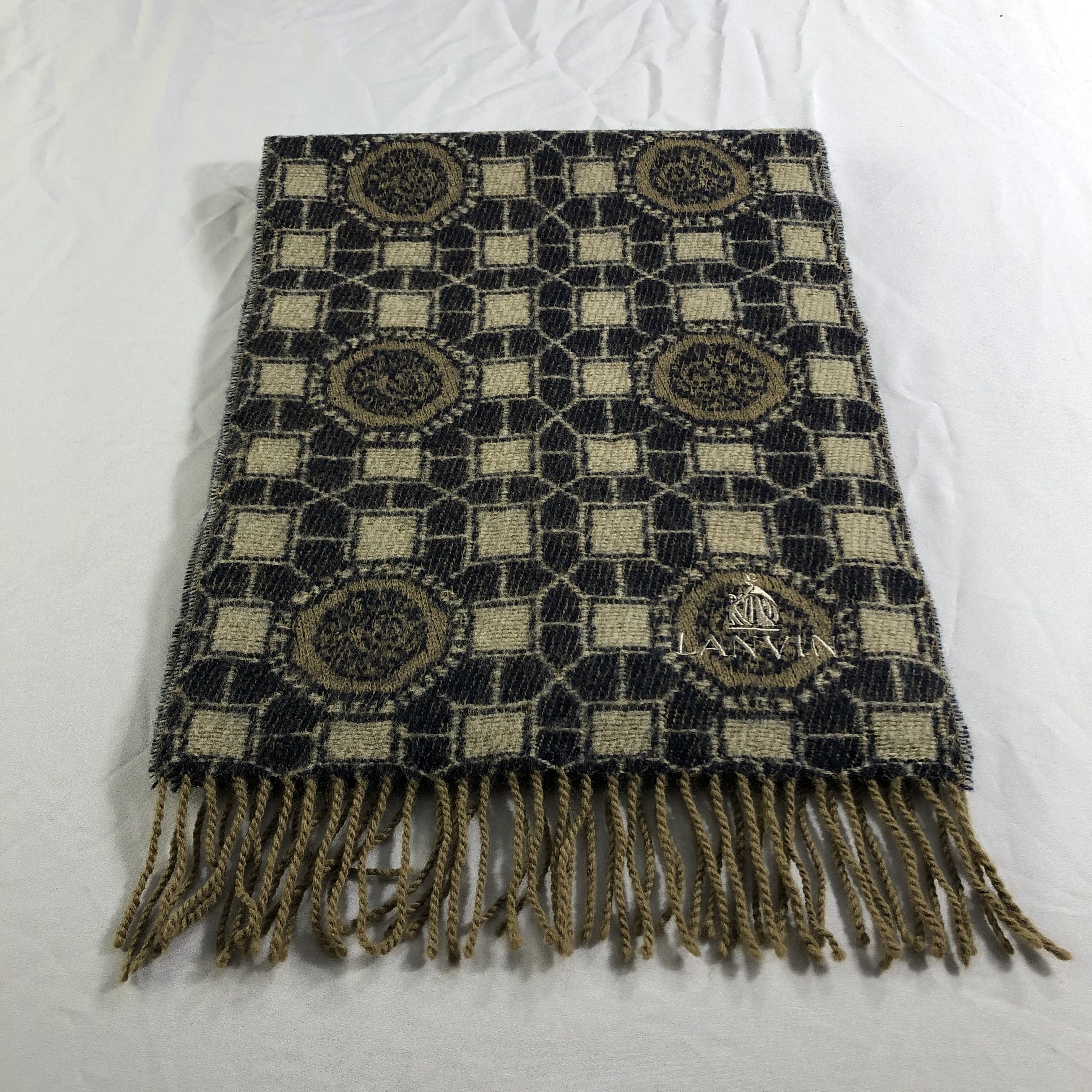 Lanvin Lanvin Wool Scarf Muffler Neckwear V2452 Size ONE SIZE - 3 Thumbnail
