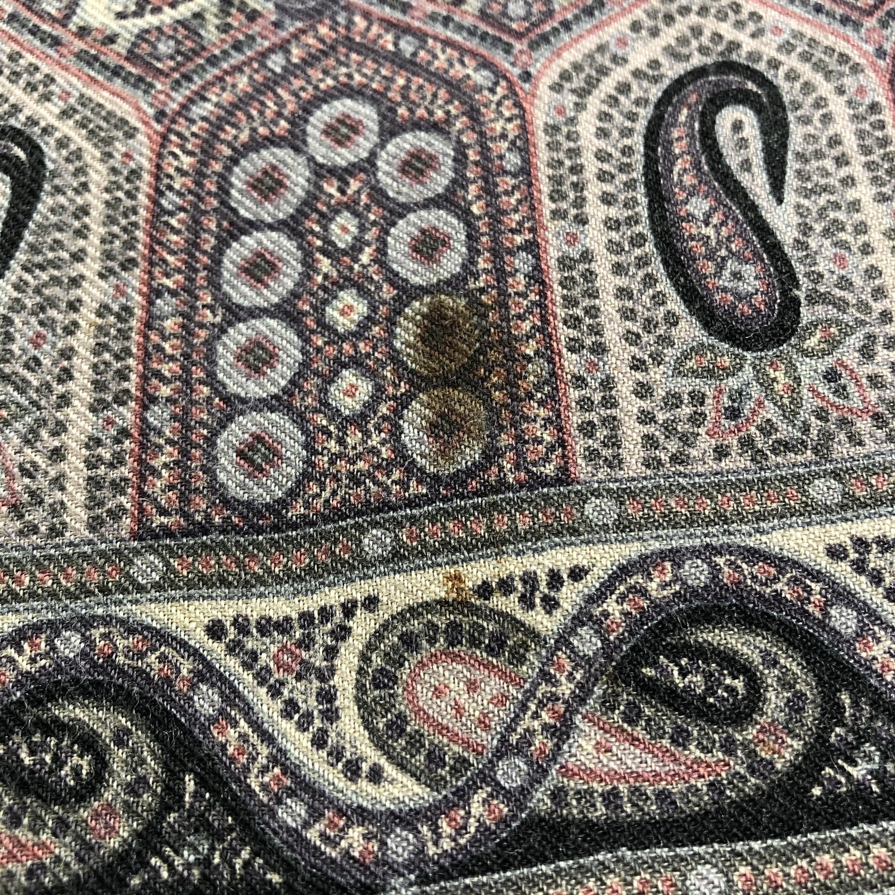 Etro Etro Paisley Silk/Wool Stole Scarf Muffler Neckwear V2455 Size ONE SIZE - 8 Thumbnail