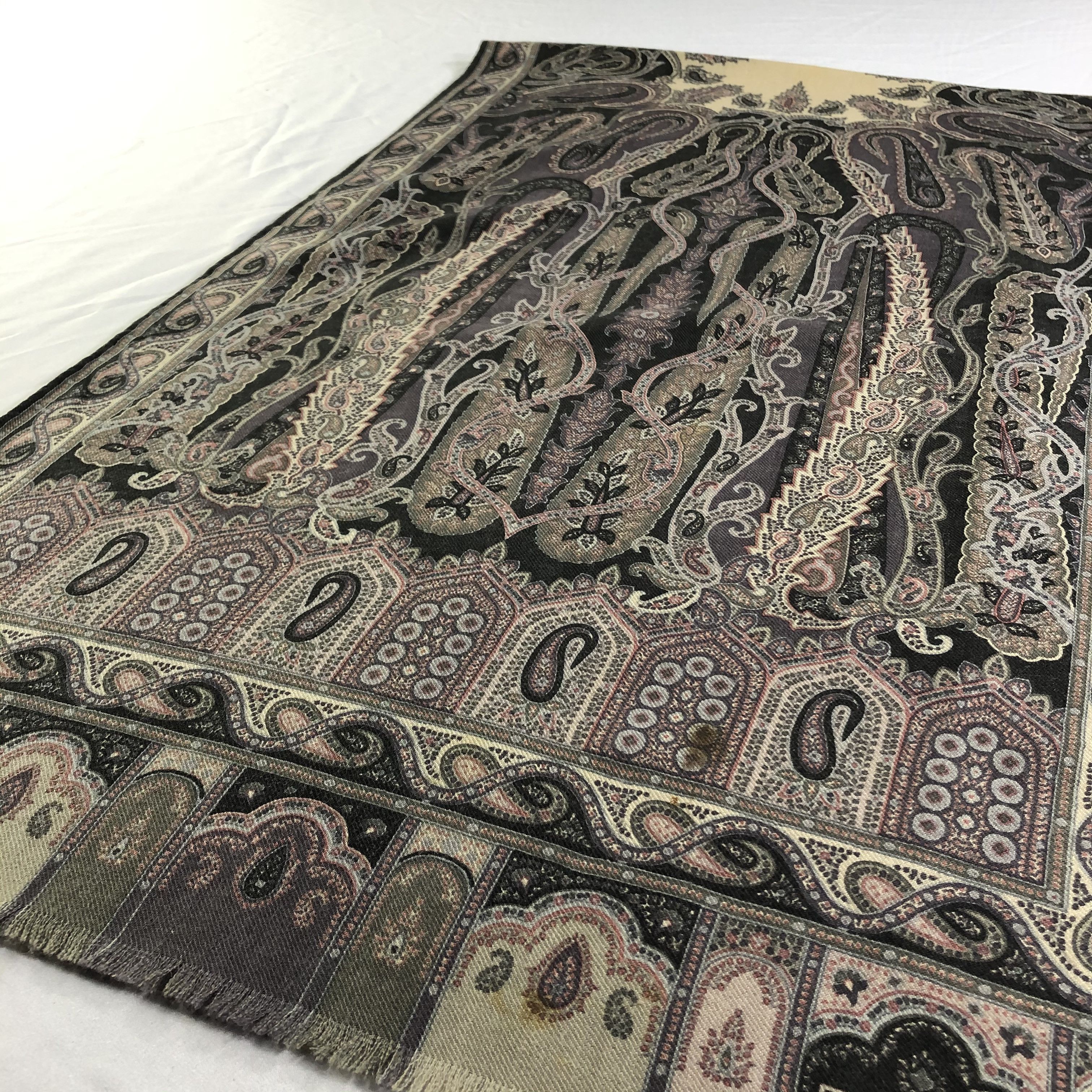 Etro Etro Paisley Silk/Wool Stole Scarf Muffler Neckwear V2455 Size ONE SIZE - 3 Thumbnail