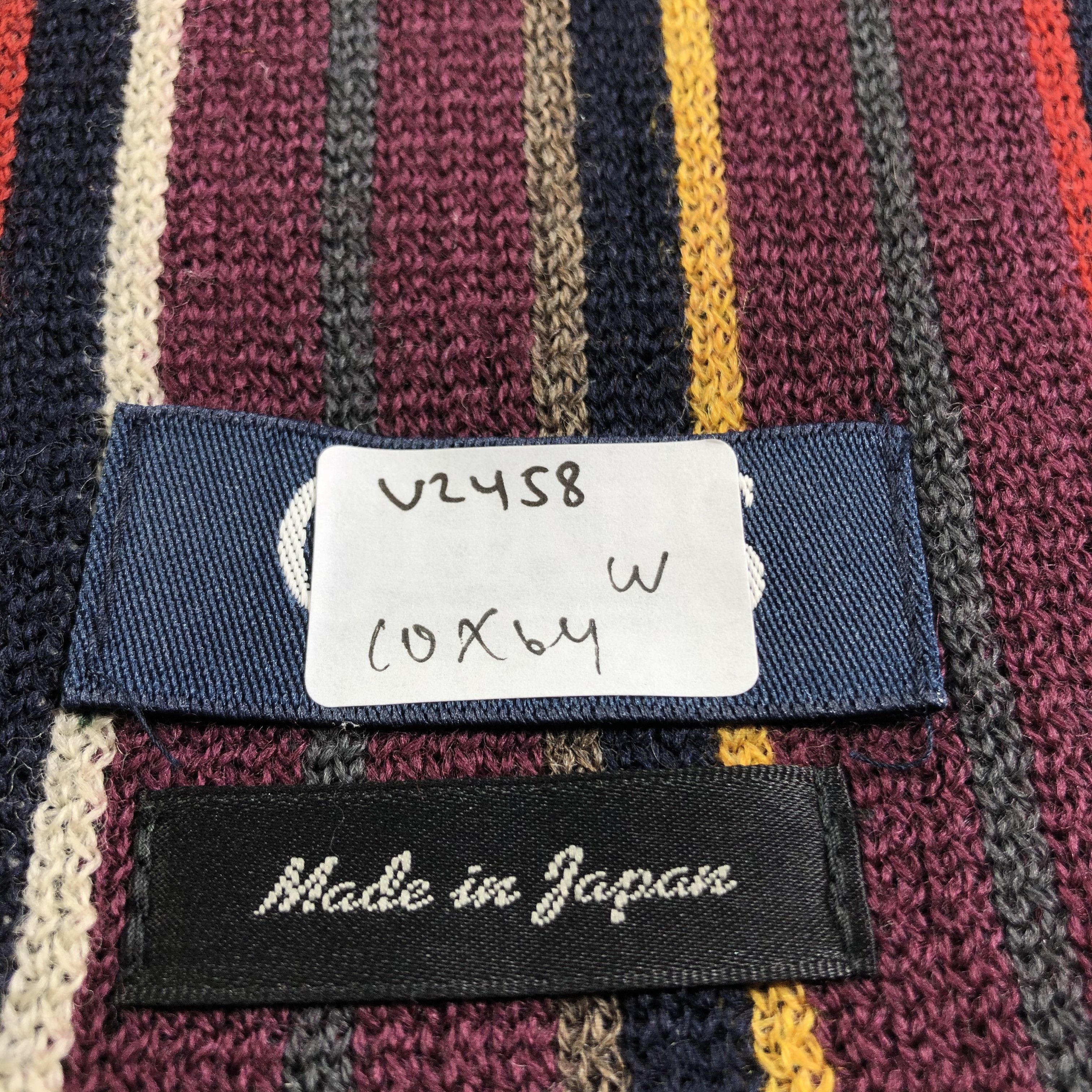 Chaps Chaps Striped Knit Wool Scarf Muffler Neckwear V2458 Size ONE SIZE - 7 Thumbnail