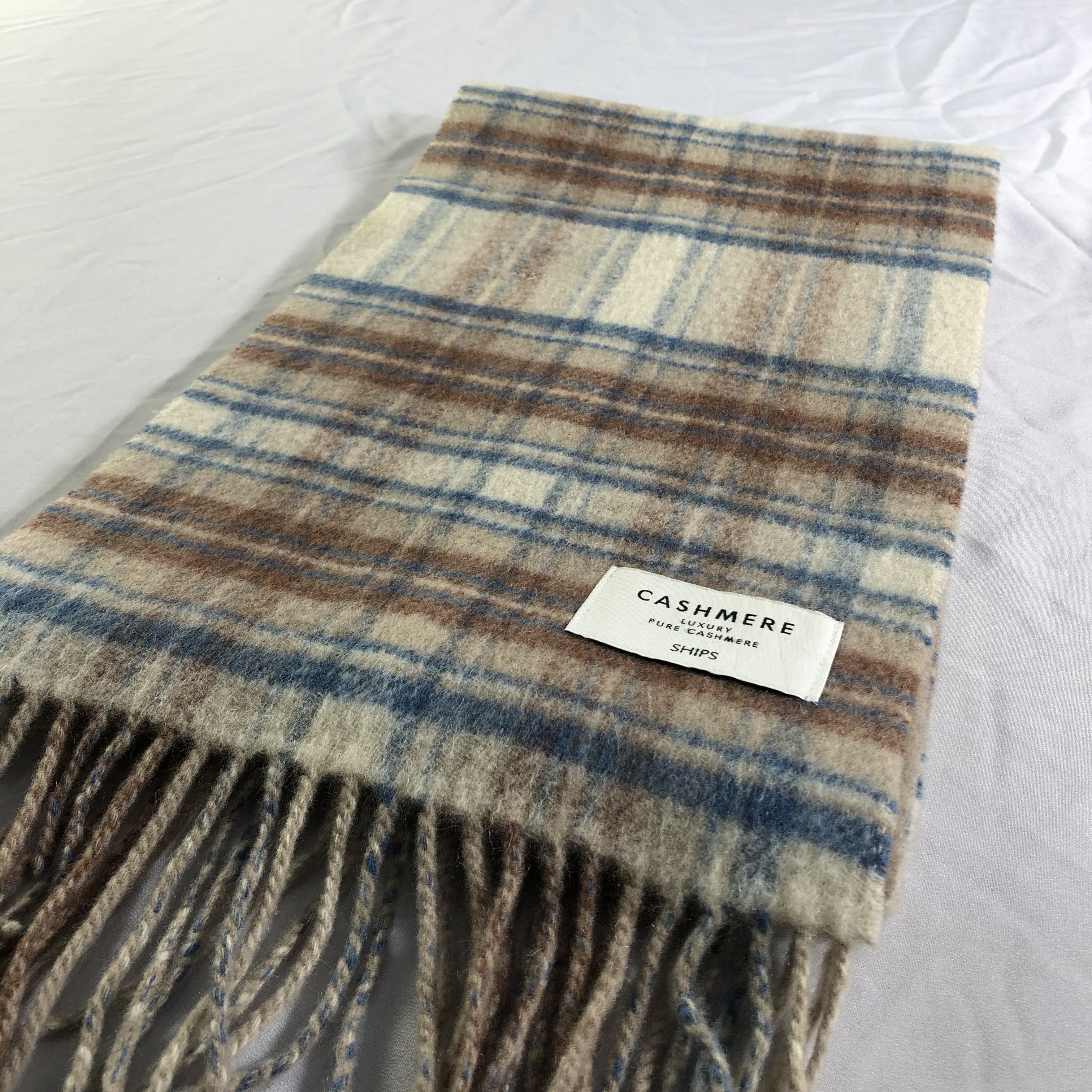 SHIPS Ships Tartan Cashmere Scarf Muffler Neckwear V2462 Size ONE SIZE - 2 Thumbnail