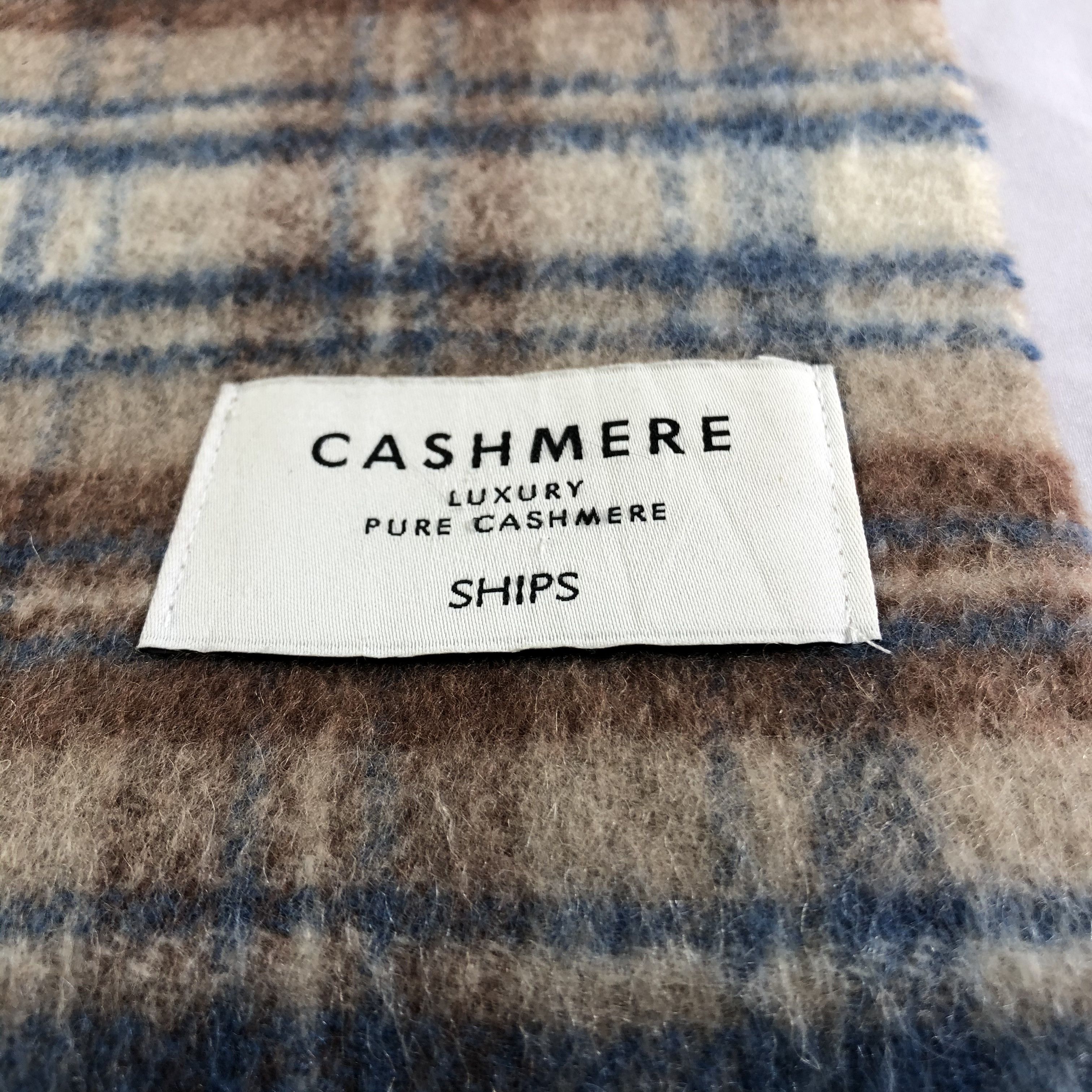 SHIPS Ships Tartan Cashmere Scarf Muffler Neckwear V2462 Size ONE SIZE - 4 Thumbnail