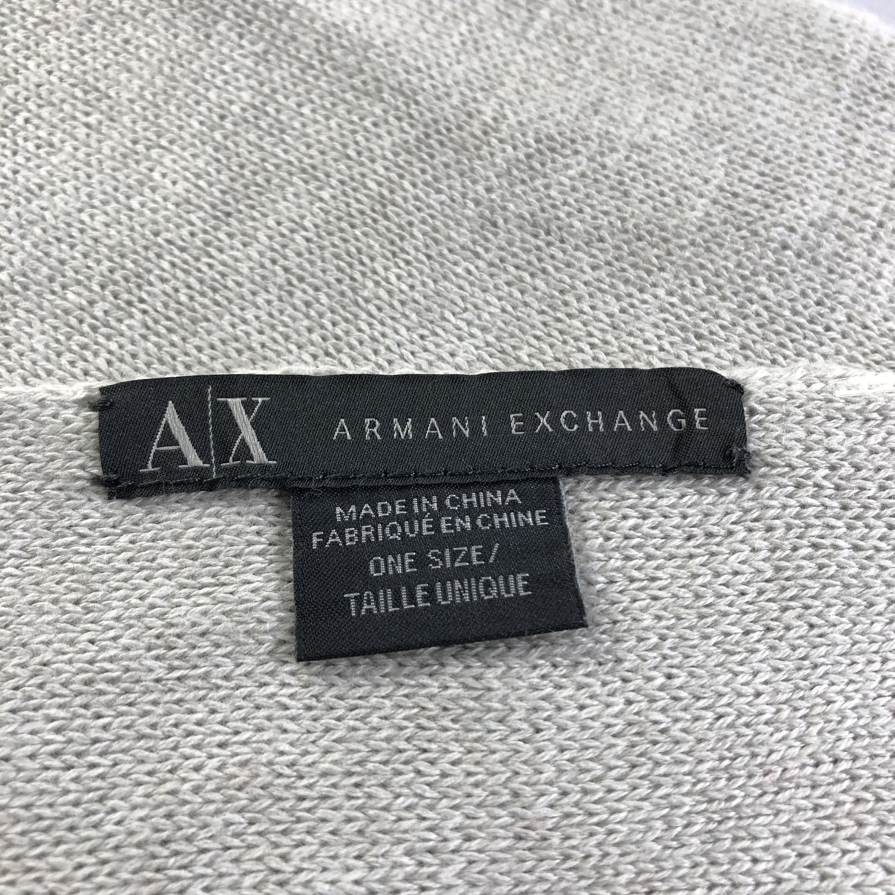 Armani Exchange Armani Exchange Cotton Scarf Muffler Neckwear V2463 Size ONE SIZE - 4 Thumbnail