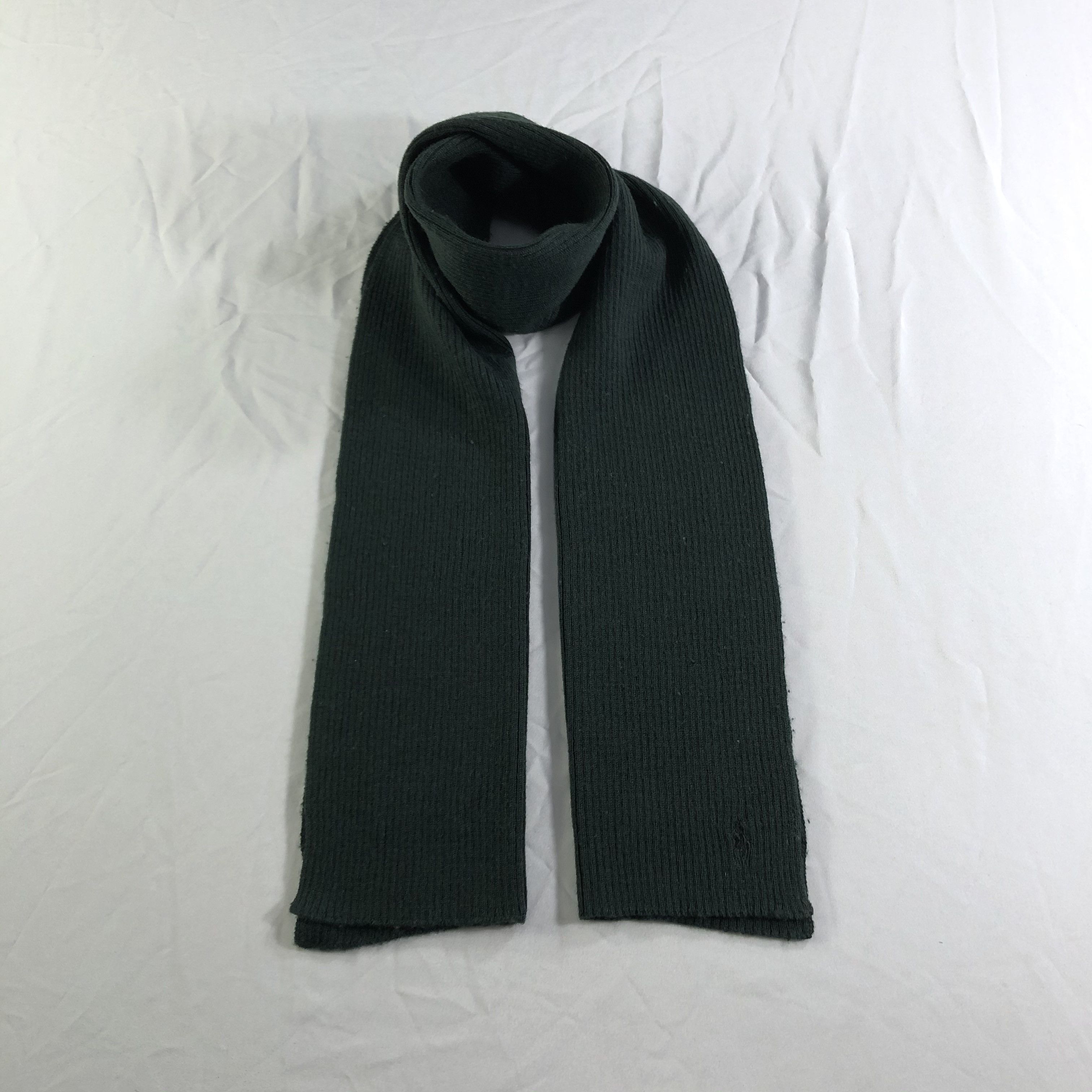 Ralph Lauren Ralph Lauren Pleated Wool Scarf Muffler Neckwear V2481 Size ONE SIZE - 1 Thumbnail