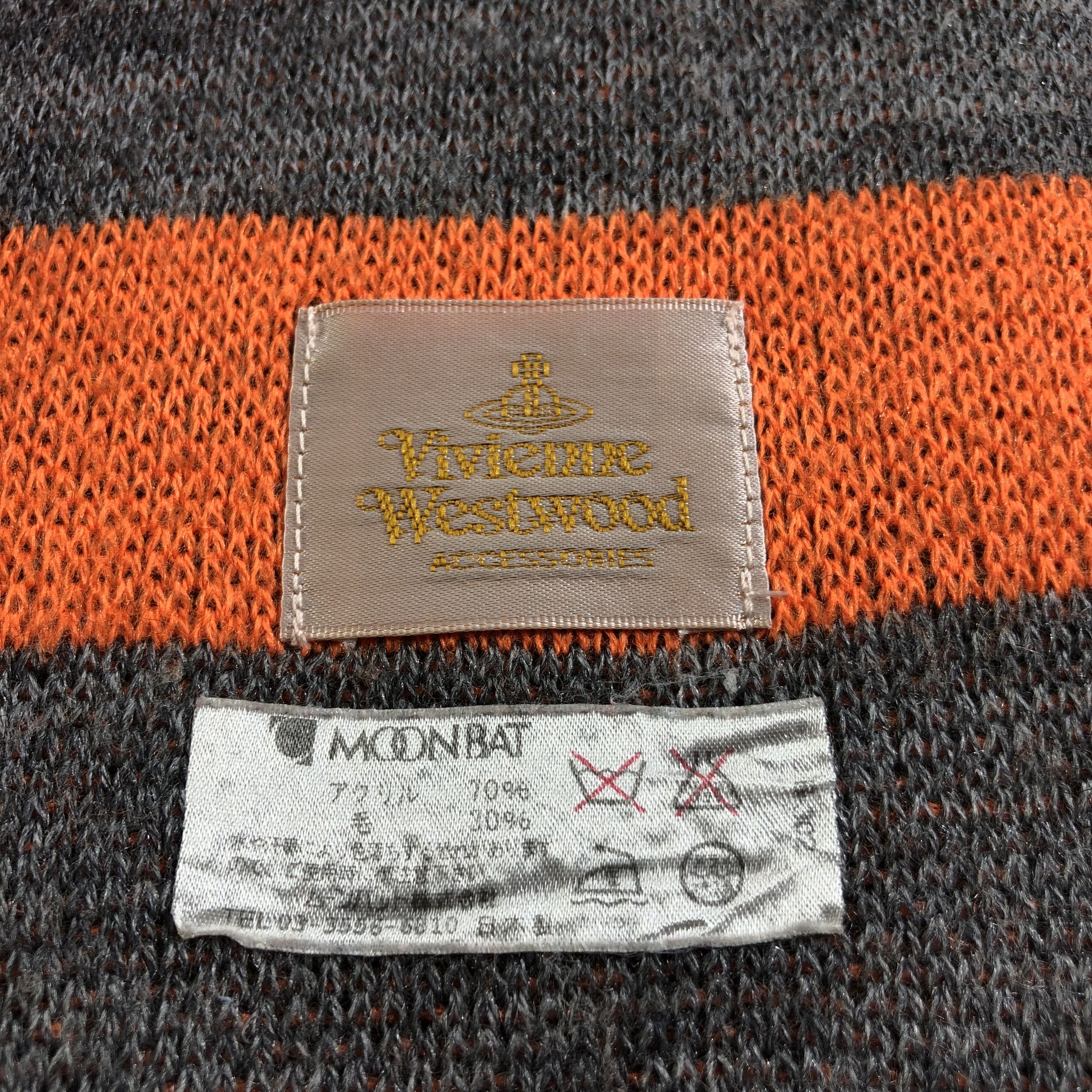 Vivienne Westwood Vivienne Westwood Branded Orbs Wool Scarf Muffler V2058 Size ONE SIZE - 6 Thumbnail
