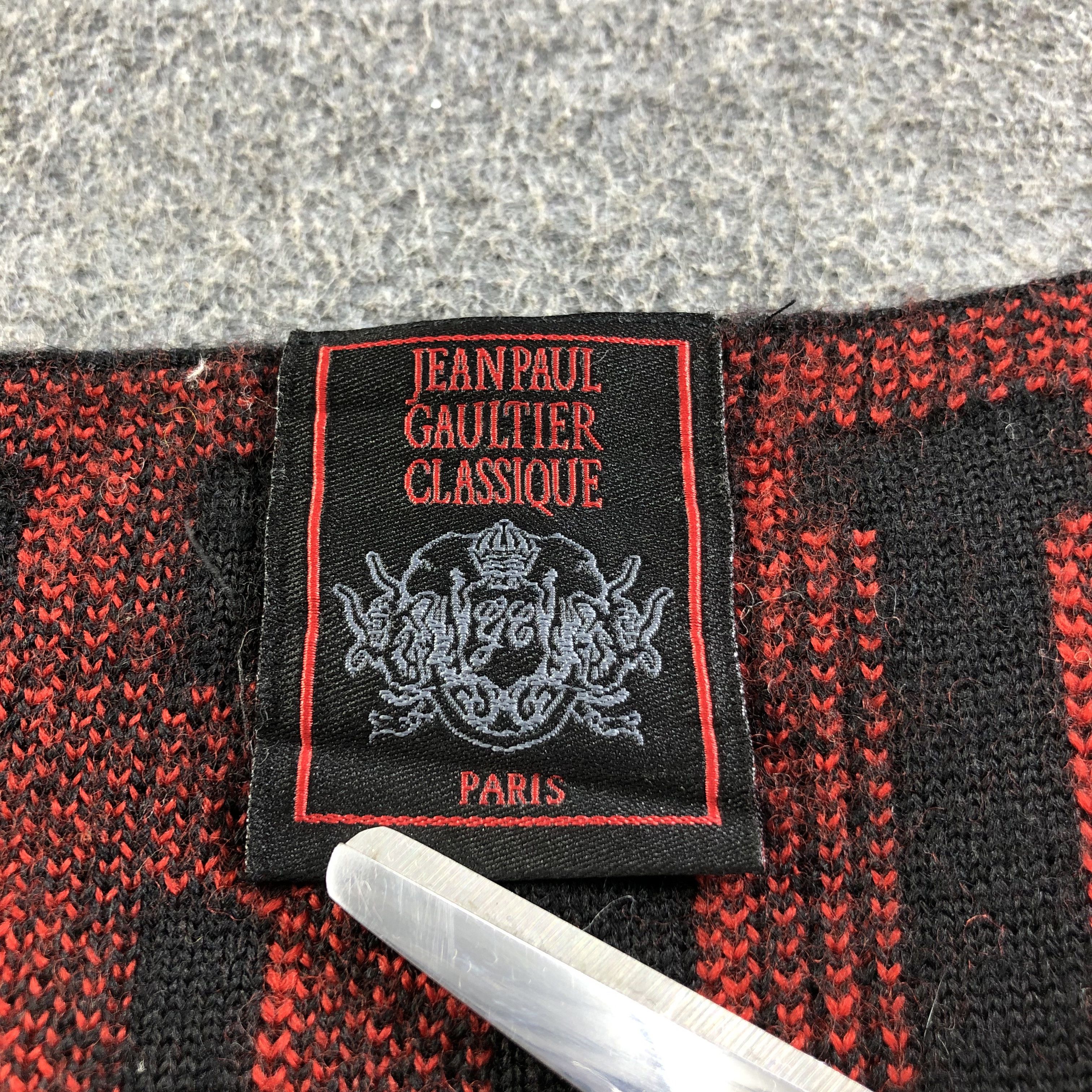 Jean Paul Gaultier Jean Paul Gaultier Wool Scarf Muffler Neckwear V2060 Size ONE SIZE - 4 Thumbnail