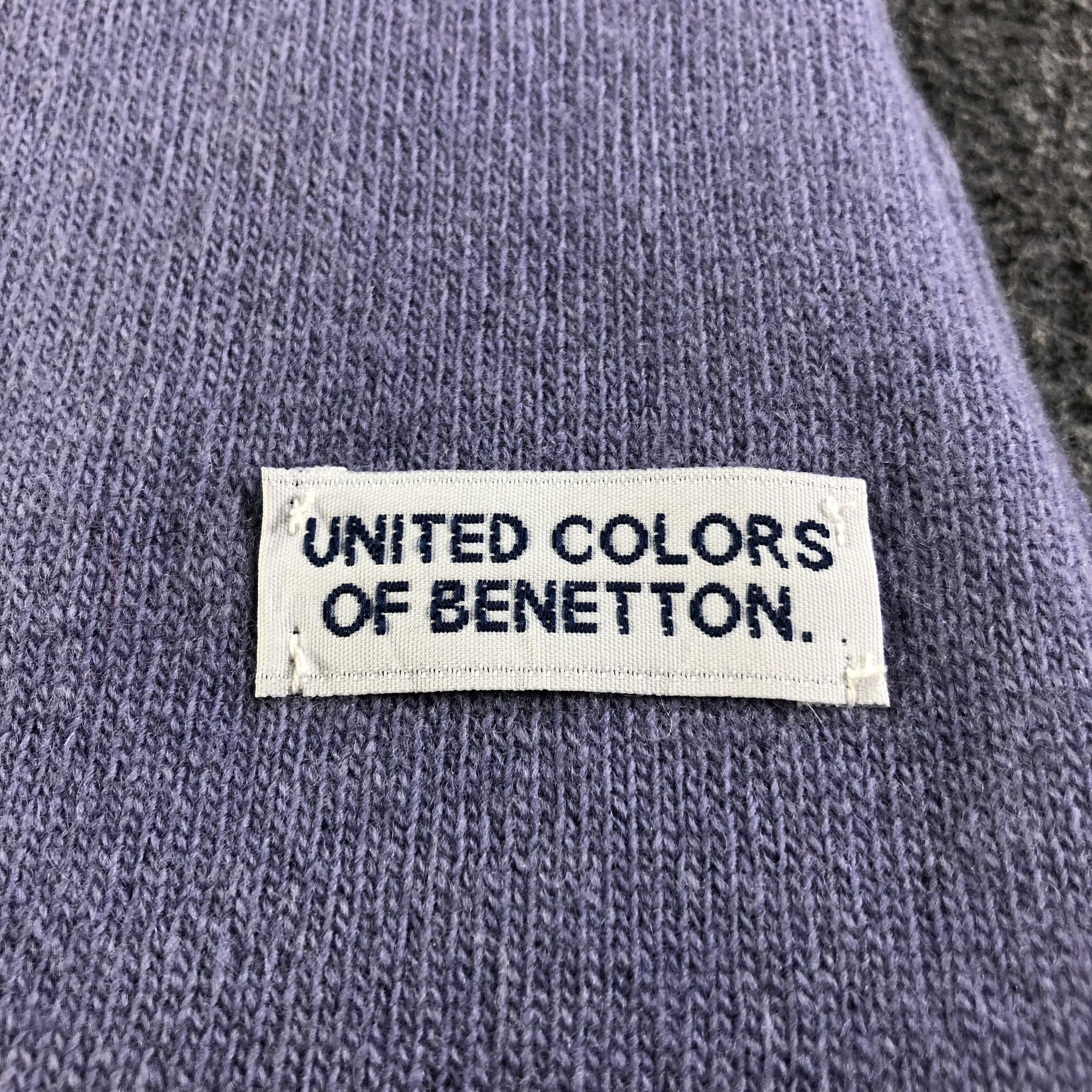 United Colors Of Benetton United Colors Of Benetton Bobbles Wool Scarf Muffler V2069 Size ONE SIZE - 4 Thumbnail